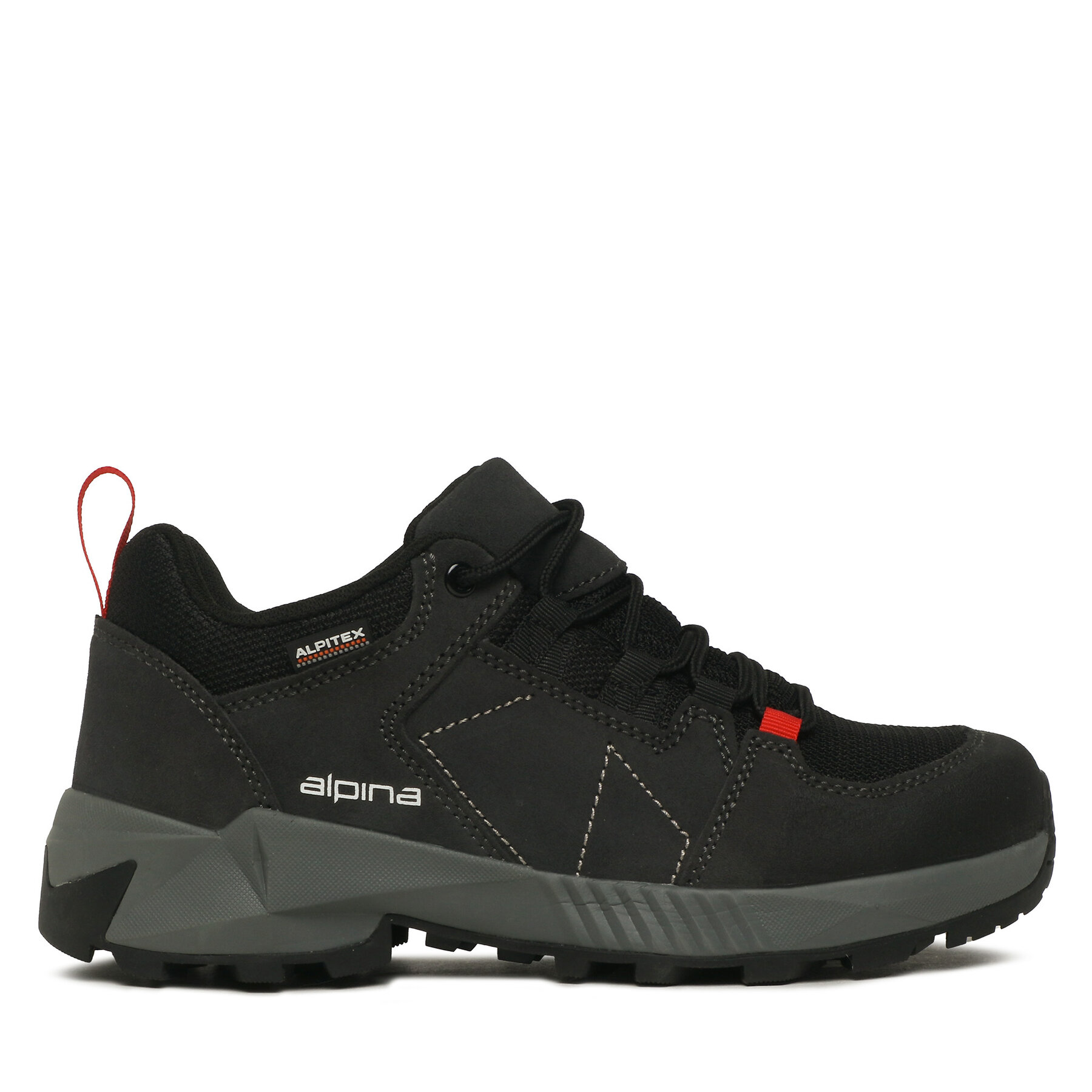 Férfi Bakancs Alpina, Méret: 43, Fekete, Tracker Low 627E-1