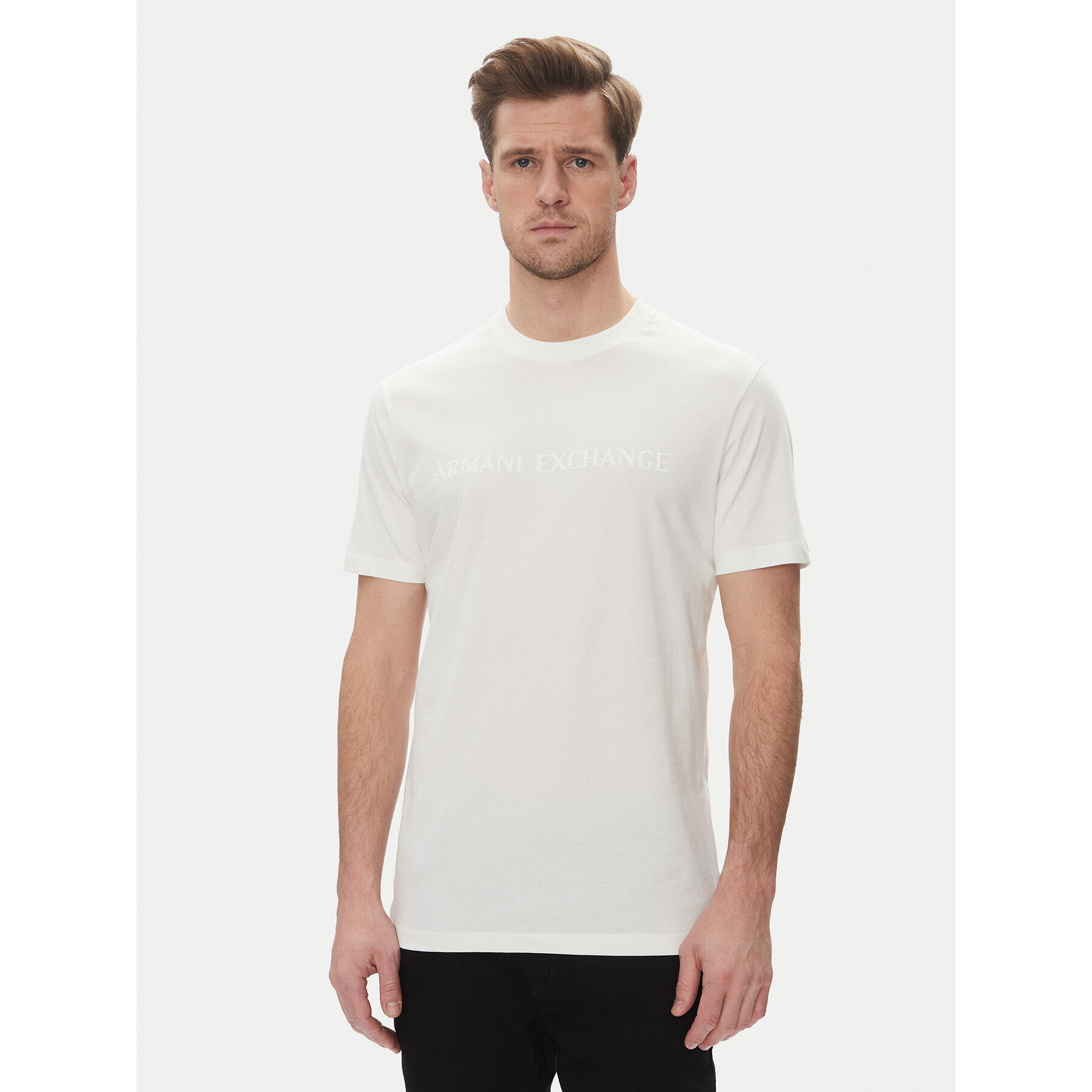 Armani Exchange T-shirt XM000554 AF10356 U0009 Bianco Regular Fit