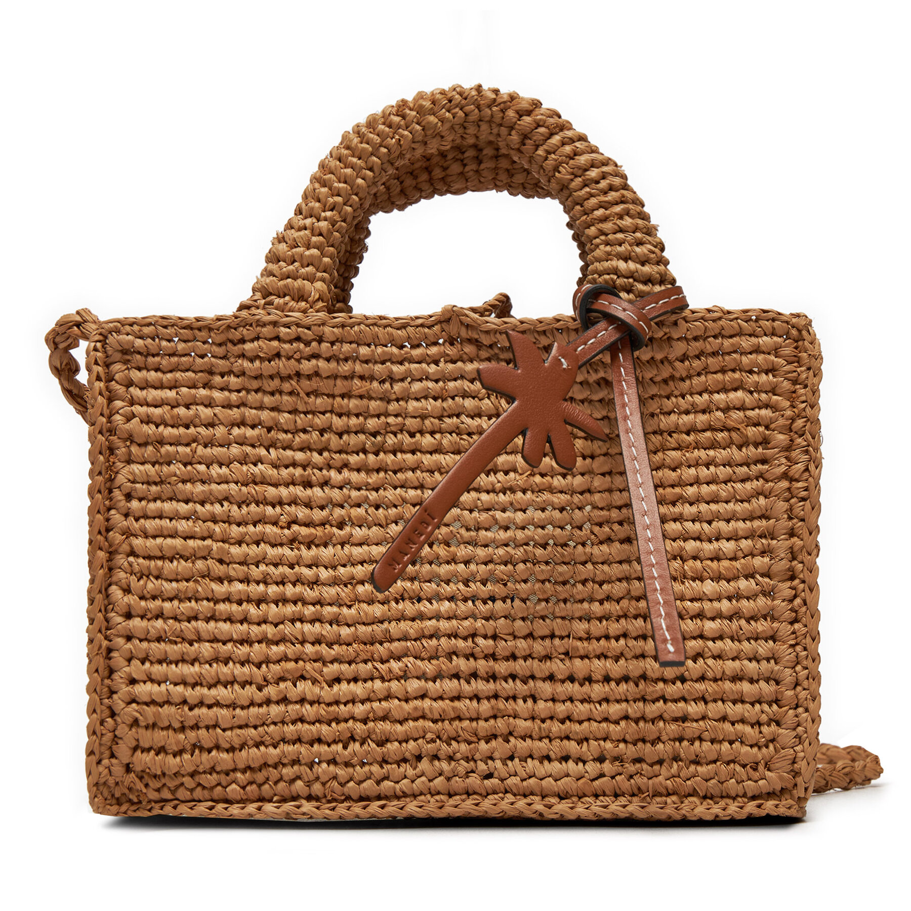 Bolso Manebi Handcrafted Raffia Sunset Bag Mini V 2.2 CO Beis