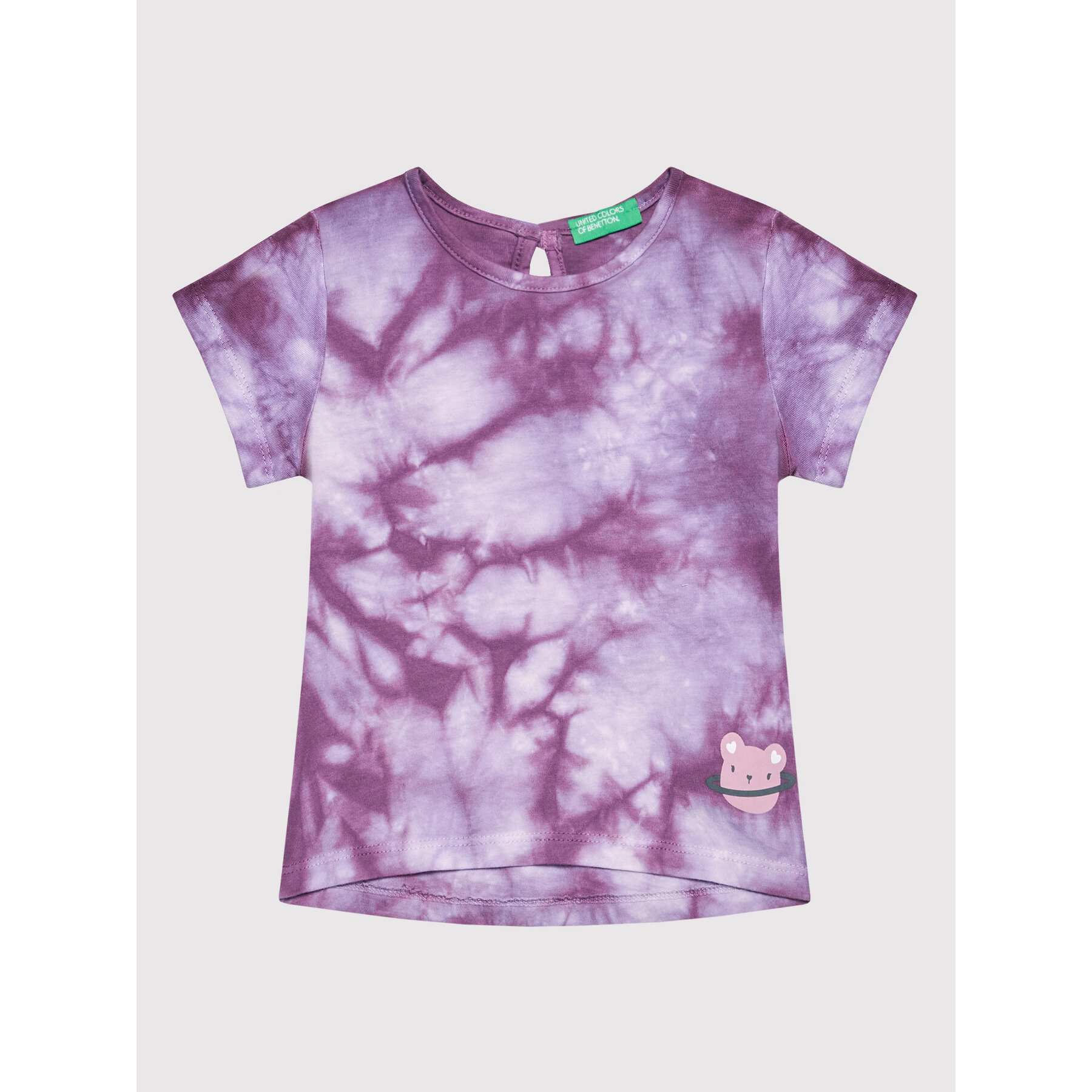 United Colors Of Benetton T-Shirt 3085G103E Μωβ Regular Fit