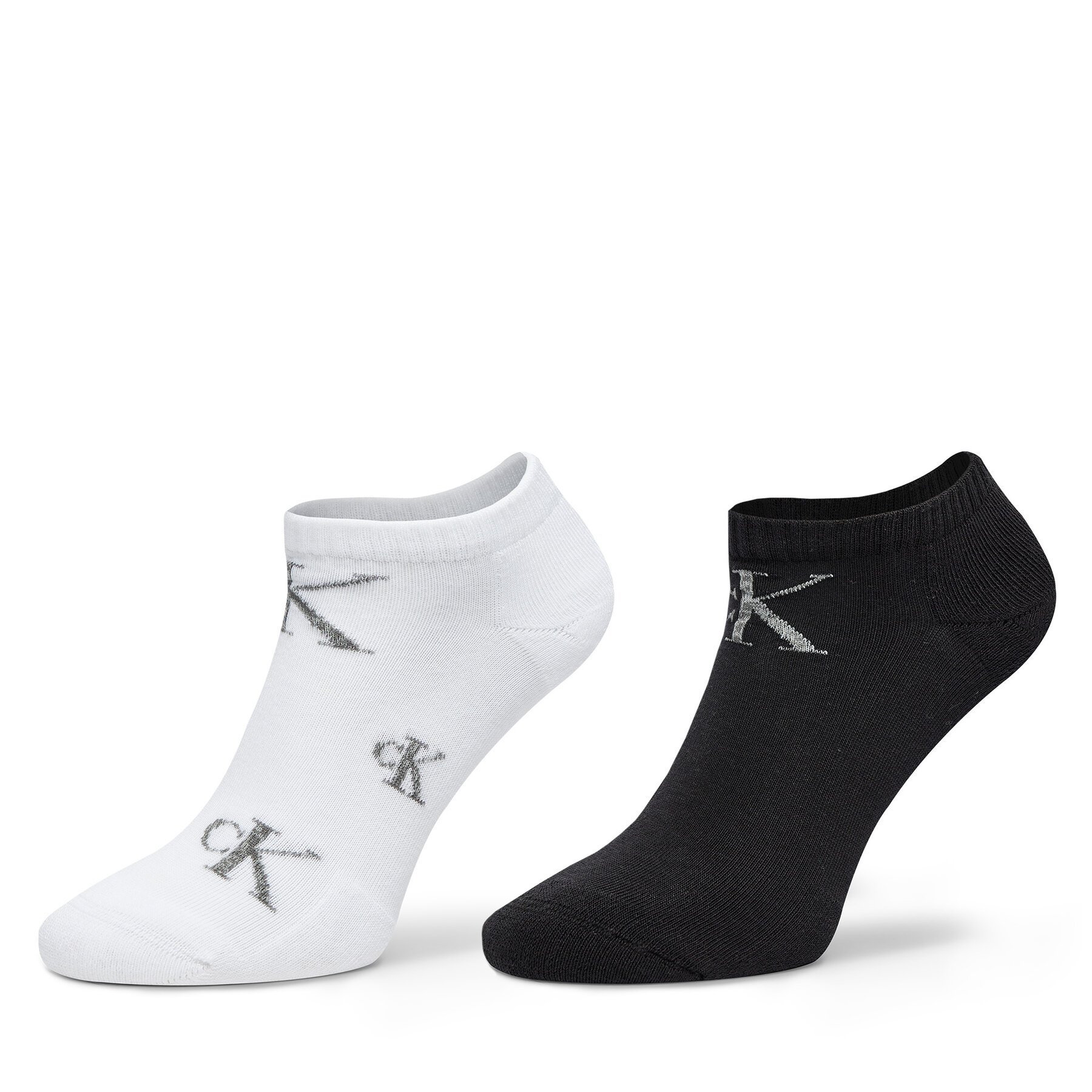 Lot de 2 paires de chaussettes basses femme Calvin Klein Jeans 701229470 Blanc