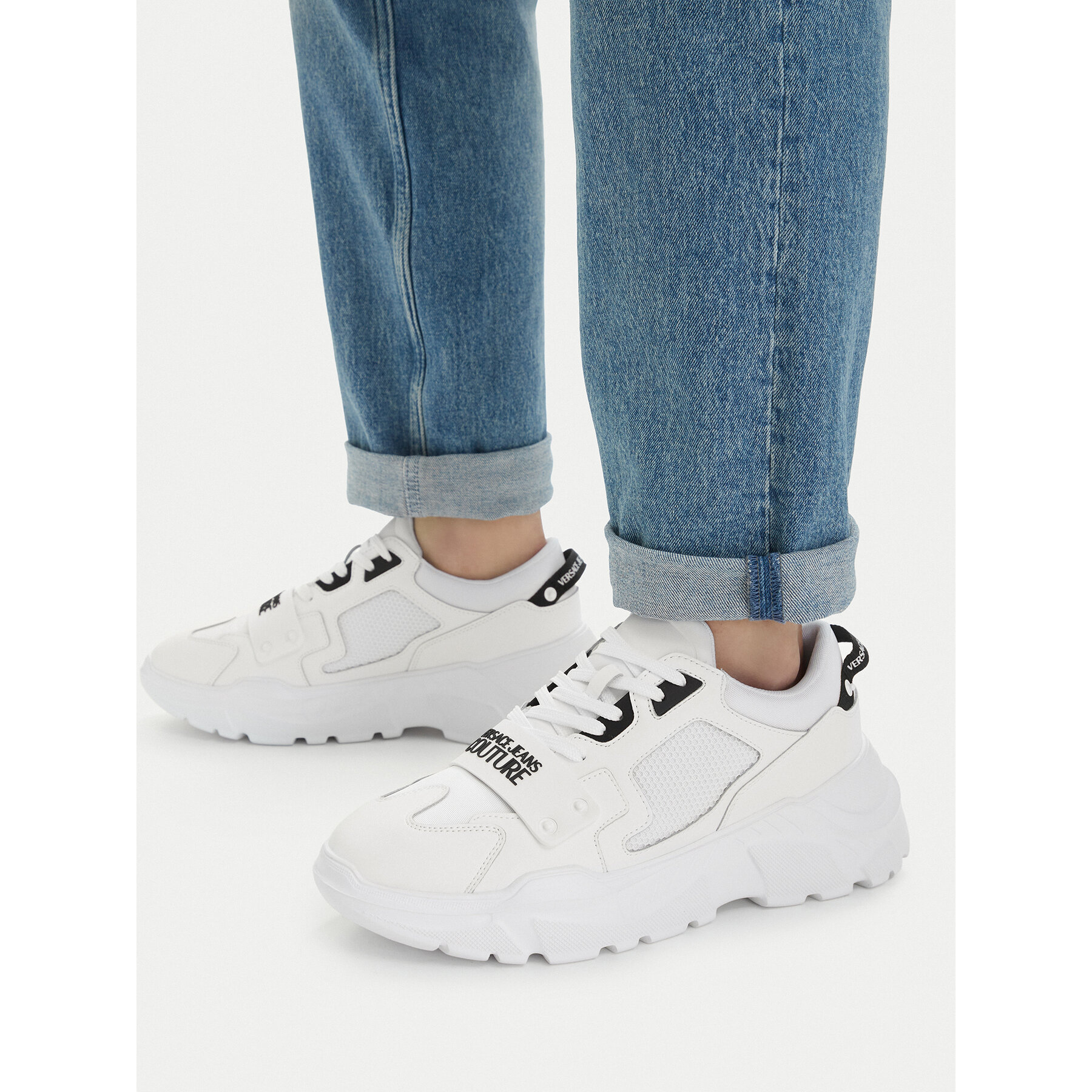 Sneakers Versace Jeans Couture 80YA3SC4 ZSE20 Alb