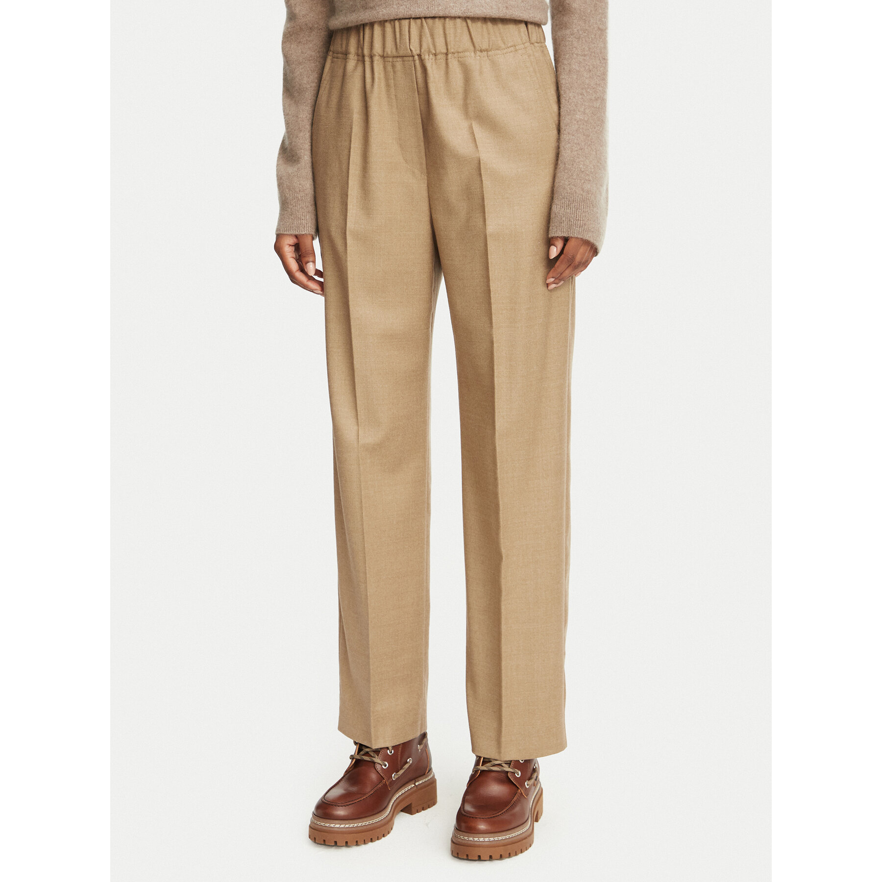 Weekend Max Mara Stoffhose Hateley 2625136042 Braun Regular Fit