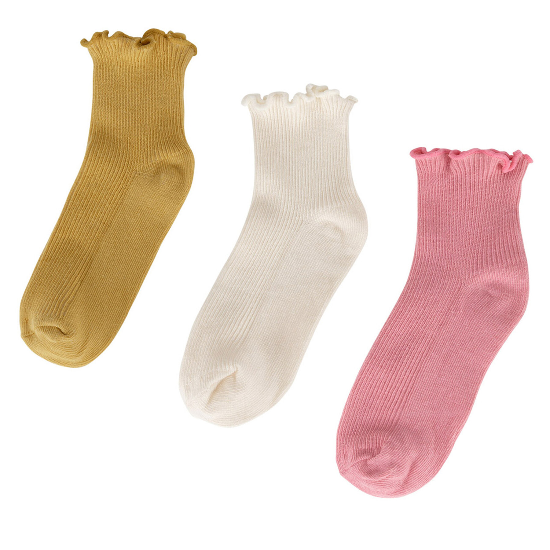 Șosete scurte JENNY 7KB-003-SS25 (3-pack) Galben