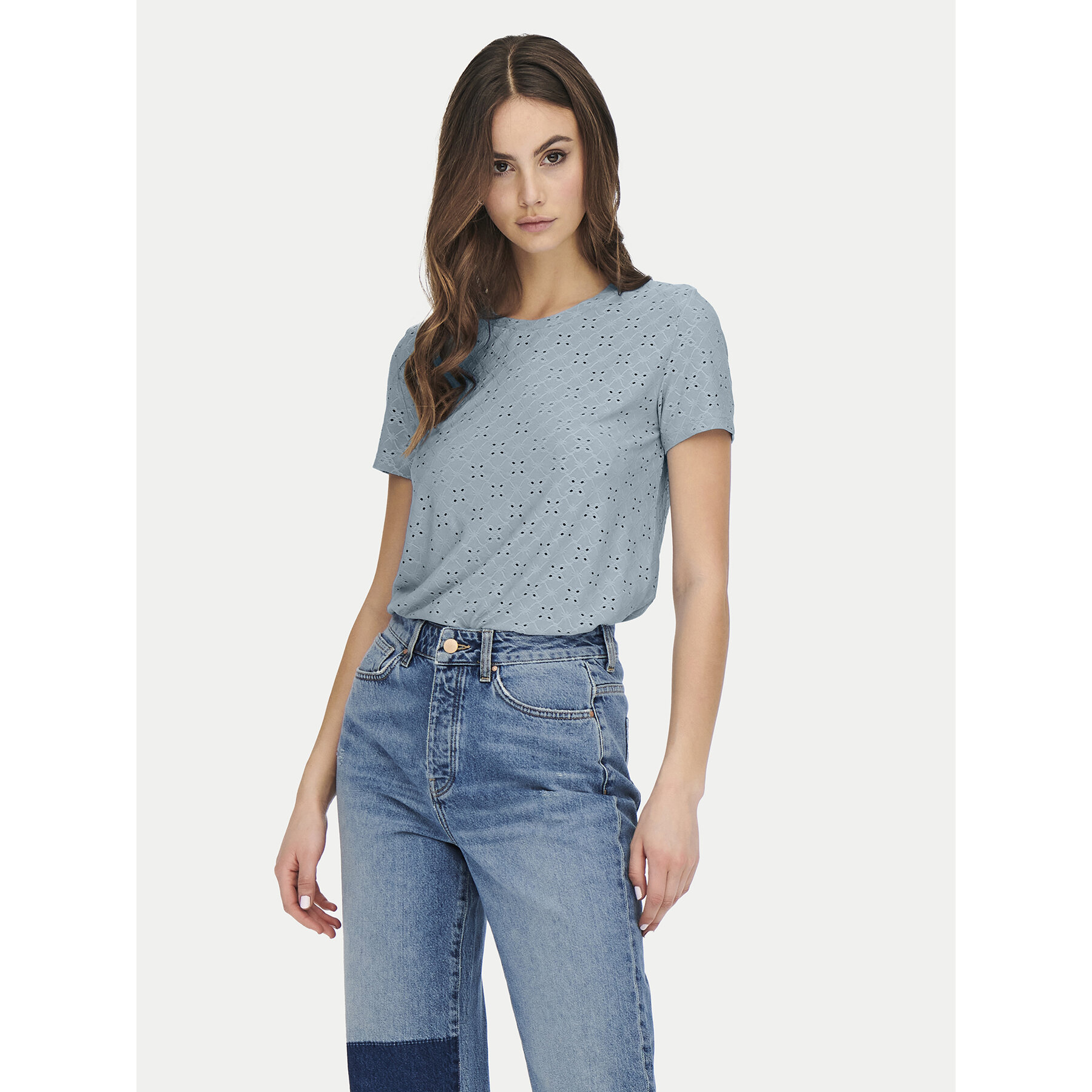 JDY T-shirt 15158450 Celeste Regular Fit