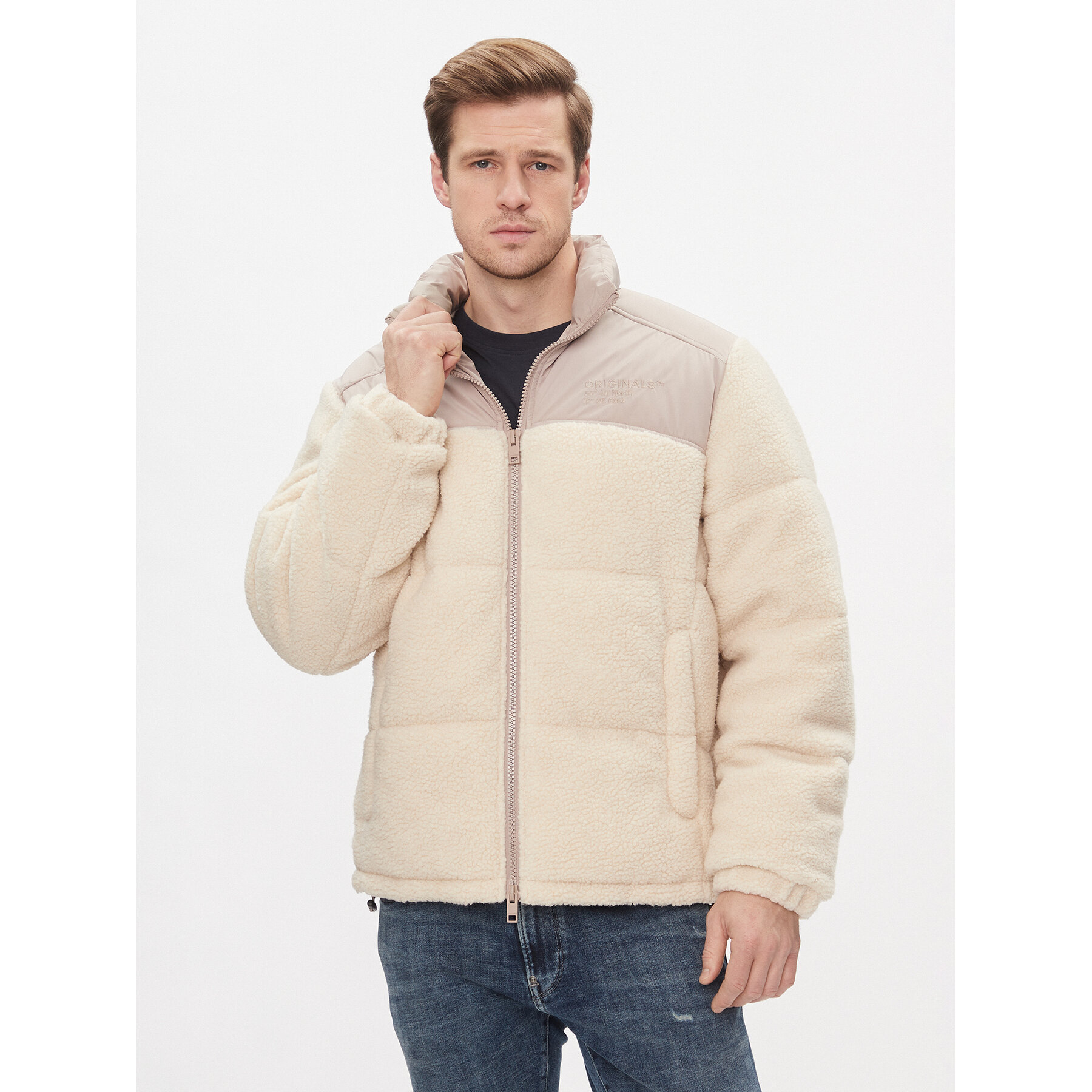 Jack & Jones Winterjacke 12246685 Beige Regular Fit