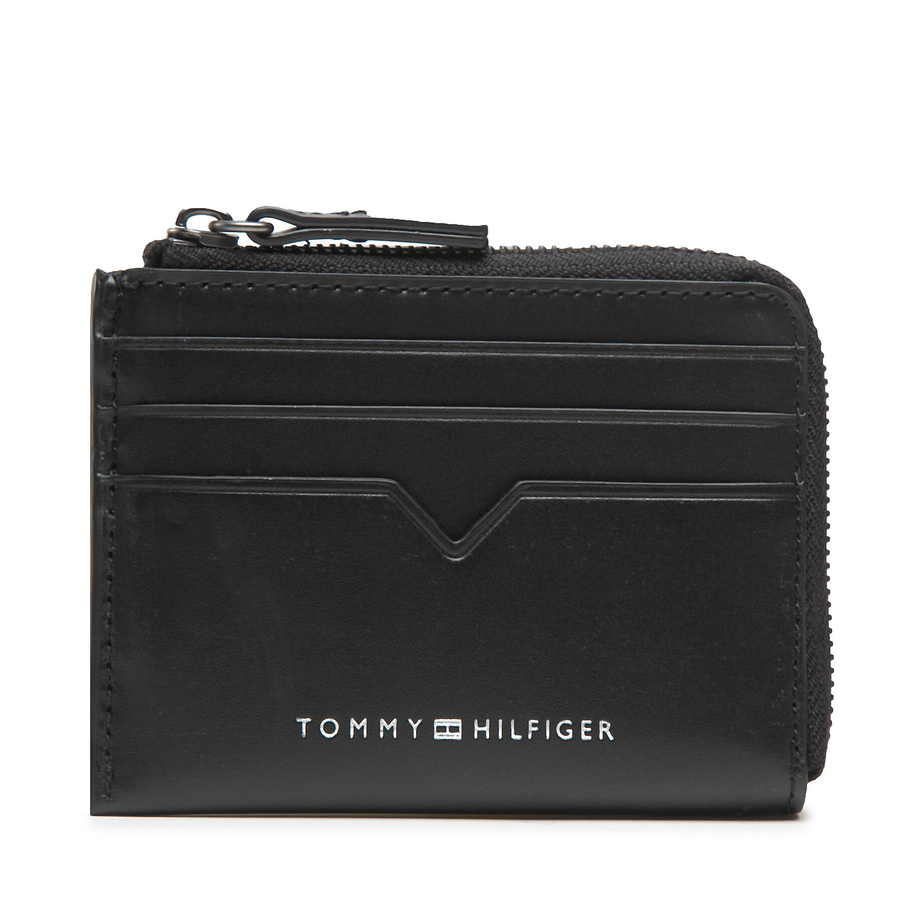 Etui za kreditne kartice Tommy Hilfiger Th Modern Leather Cc With Zap AM0AM10772 BDS