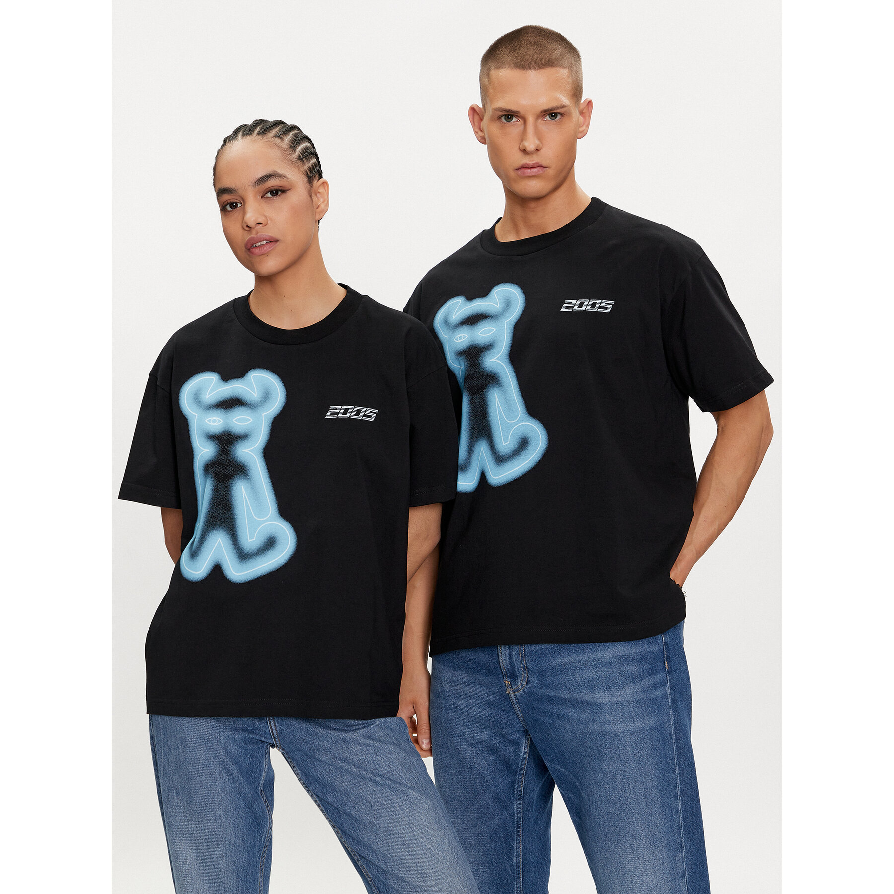 2005 T-shirt Unisex Airbrushed Horned Lucy Nero Relaxed Fit