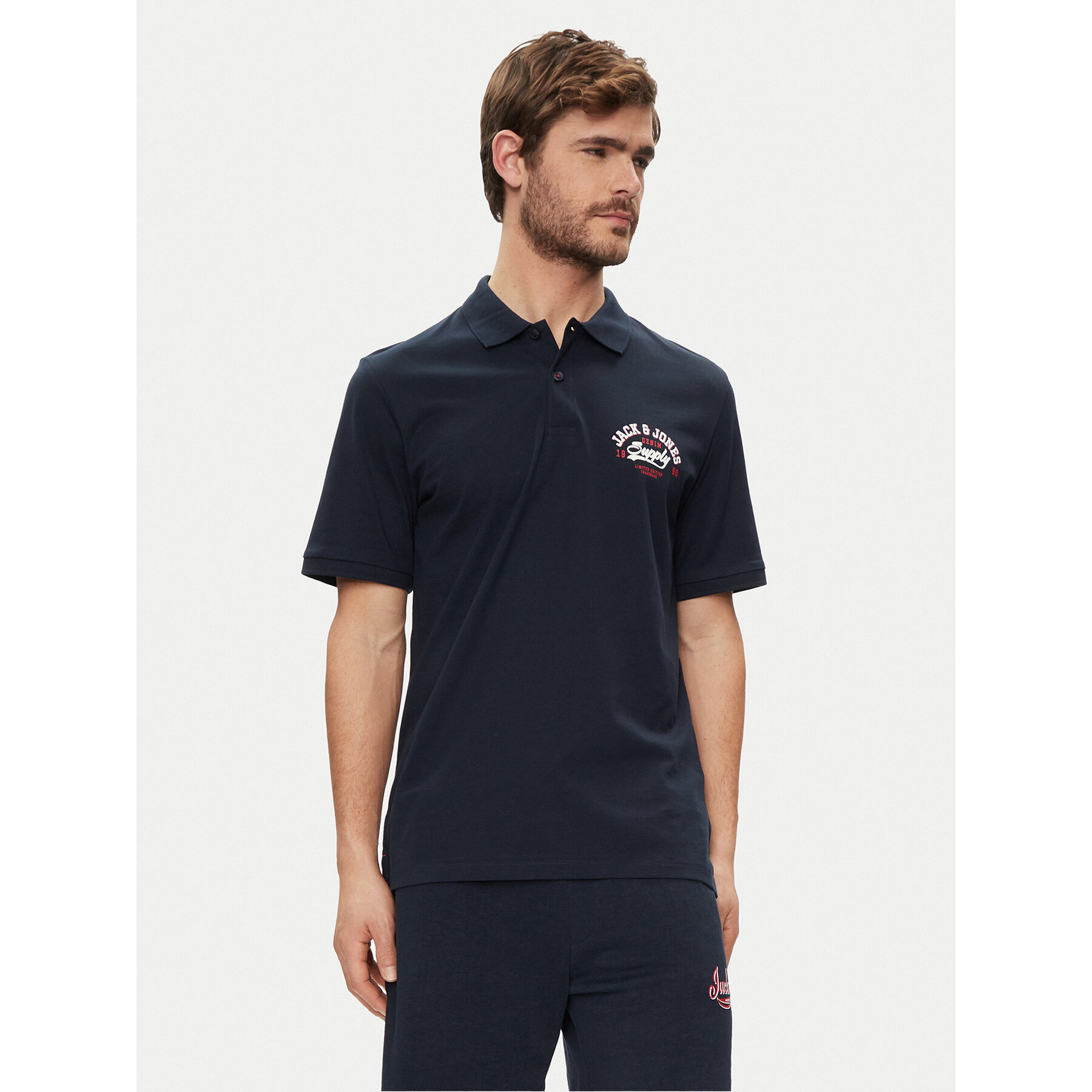 Jack & Jones Jack & Jones Polo Logo 12246692 Σκούρο μπλε Standard Fit