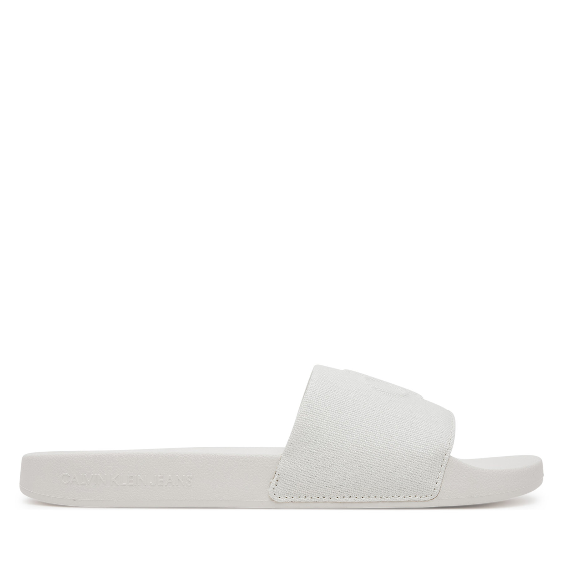 Šľapky Calvin Klein Jeans Slide Hf Mono Cv YM0YM01282 Biela