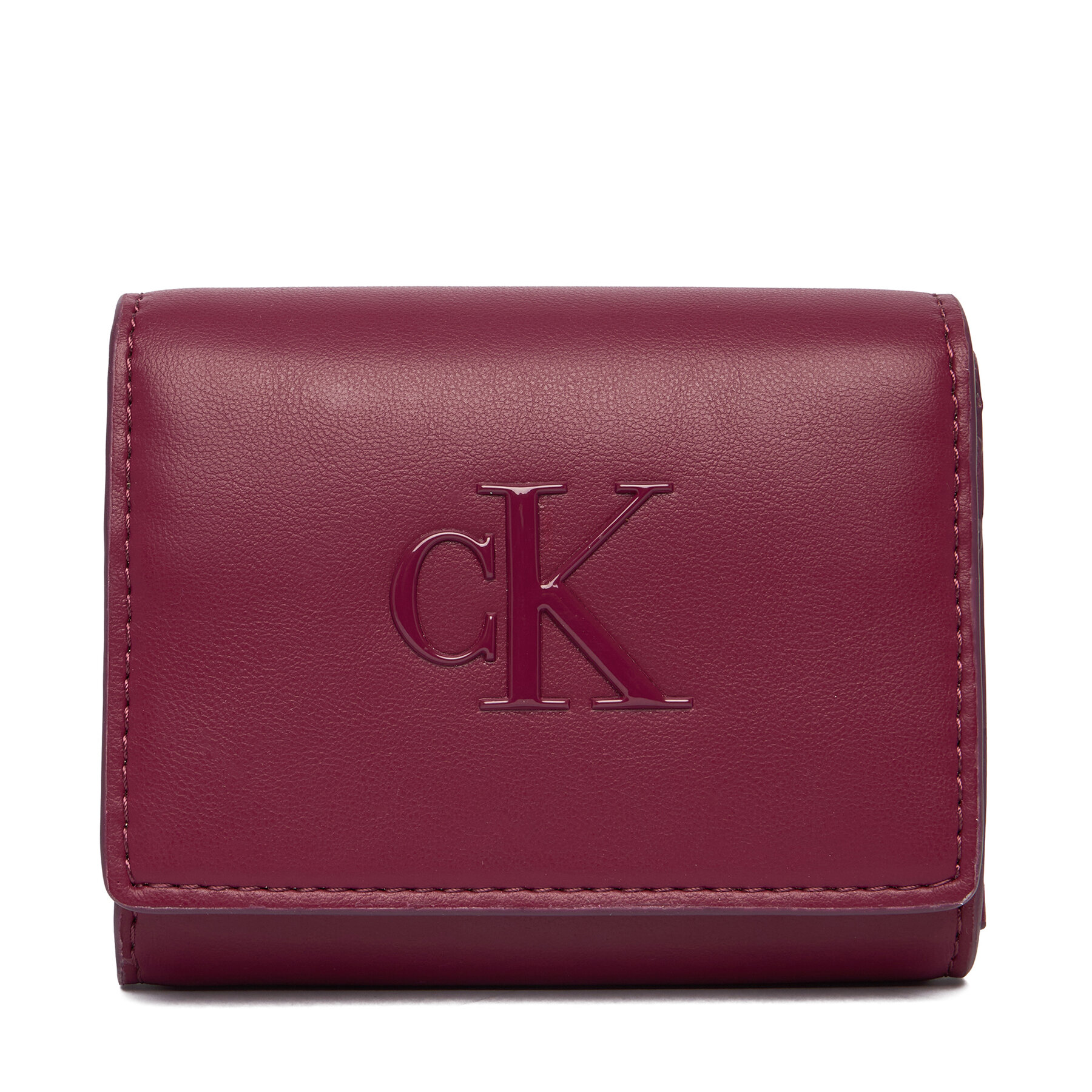Портфейл Calvin Klein Bold Ck Medium Bifold LV04F1047G Бордо