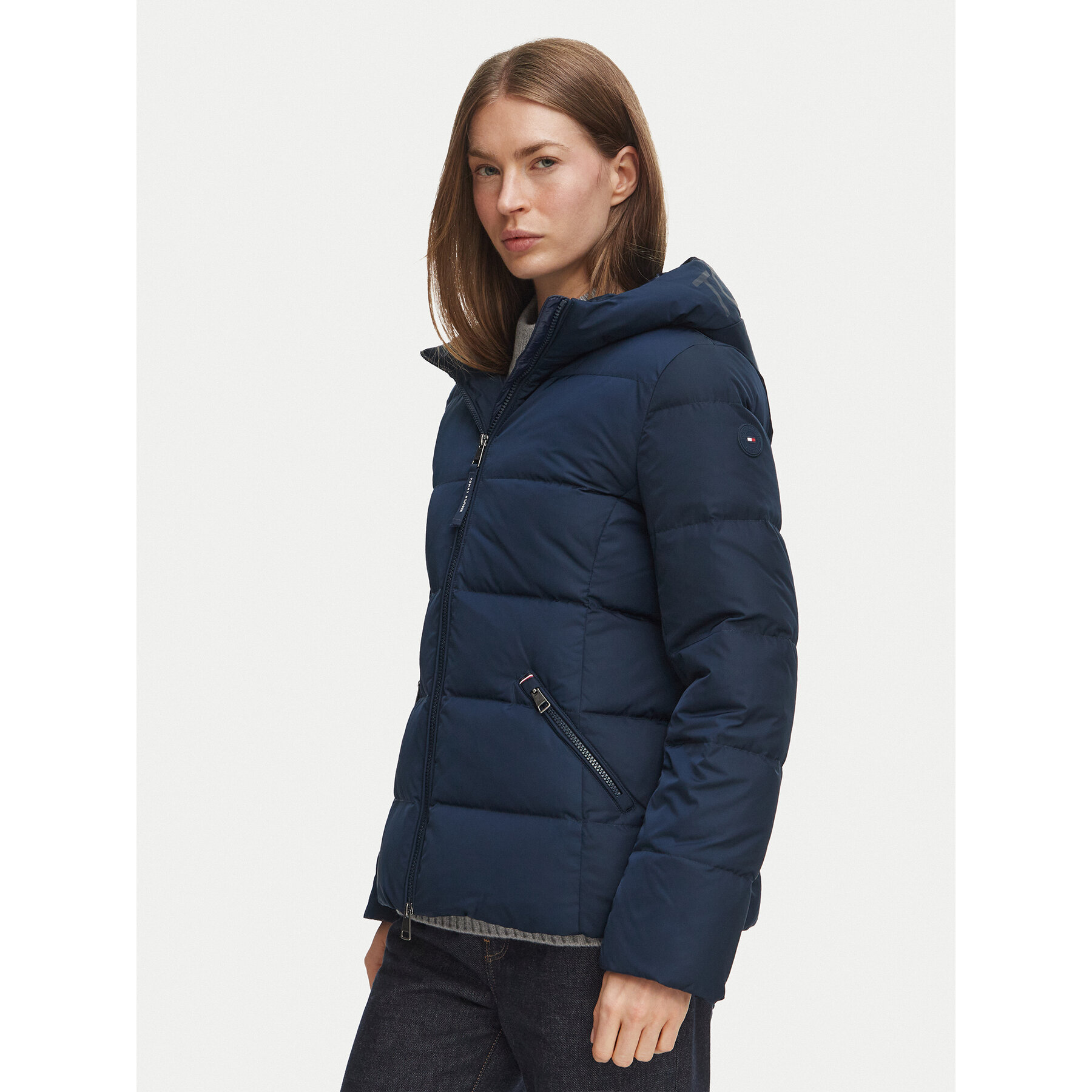 Tommy Hilfiger Daunenjacke WW0WW51521 Dunkelblau Regular Fit