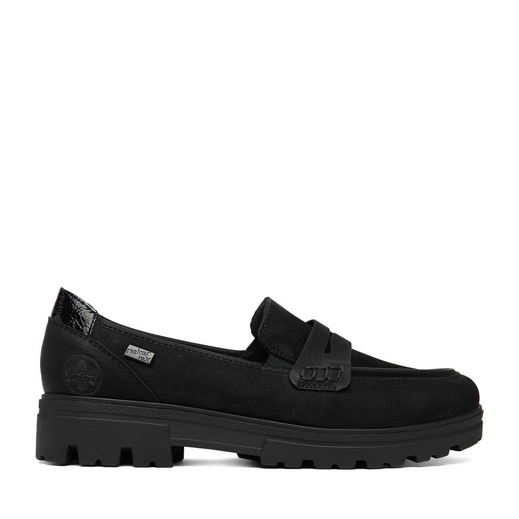 лоуфъри с дебела подметка Rieker CEO-43051-00 Черен