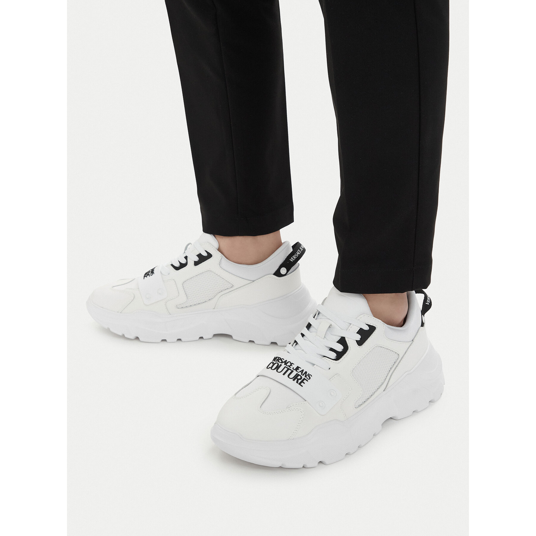 Sneakersy Versace Jeans Couture 79YA3SC4 ZSC55 003 Biela