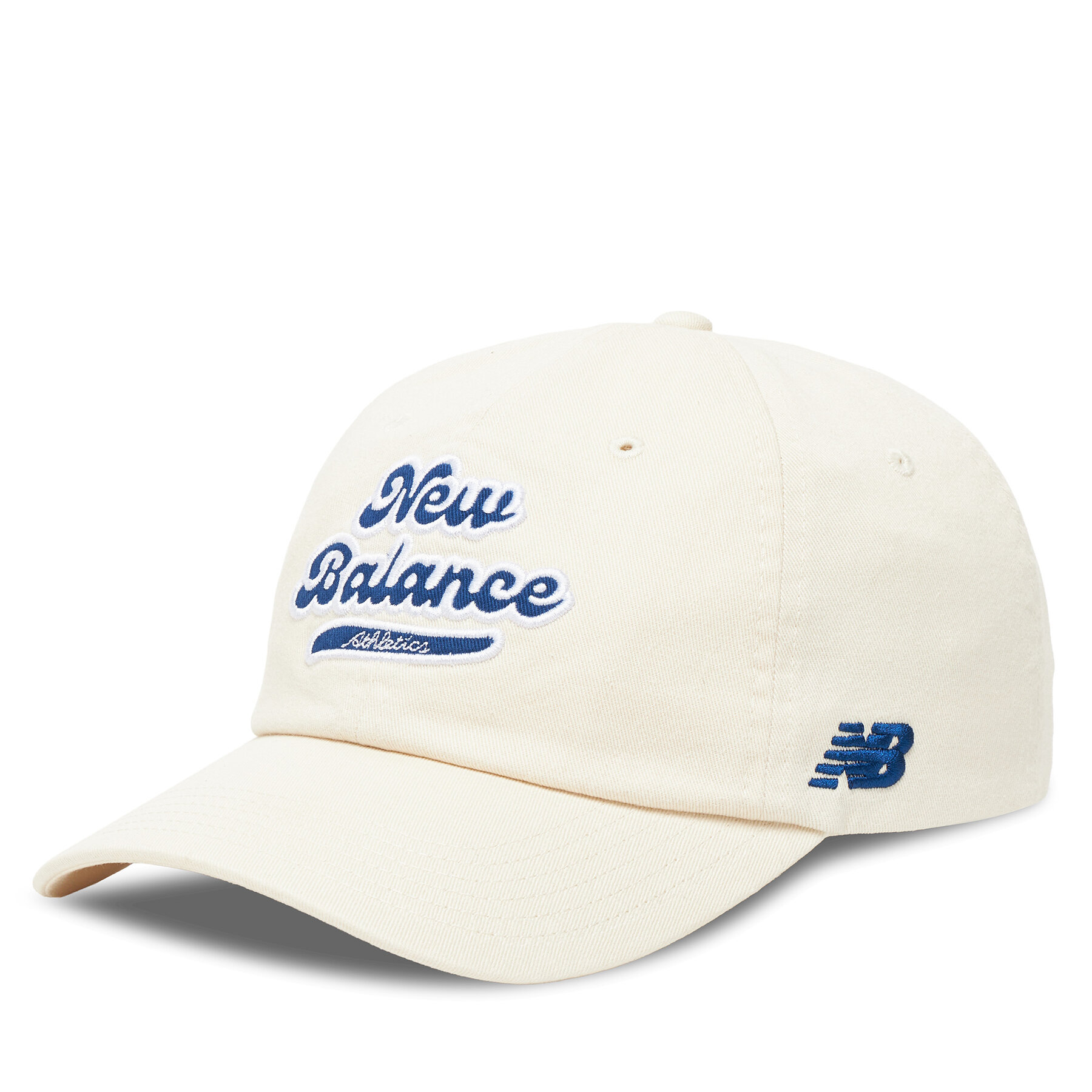 Șapcă New Balance 6 Panel Athletics Legacy Hat LAH53000PEF Alb