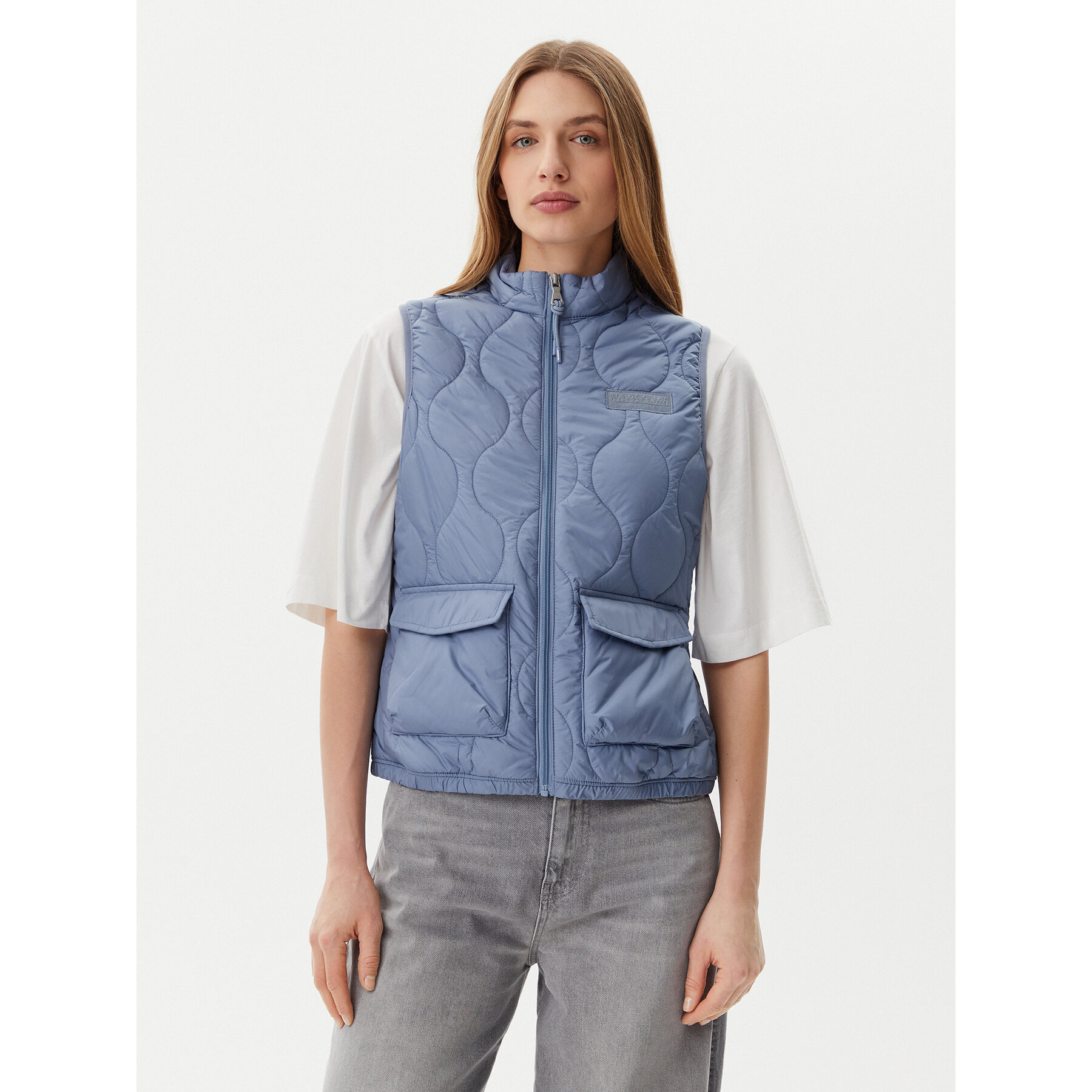 Napapijri Bodywarmer A-Belle V NP0A4IF8 Blau Regular Fit