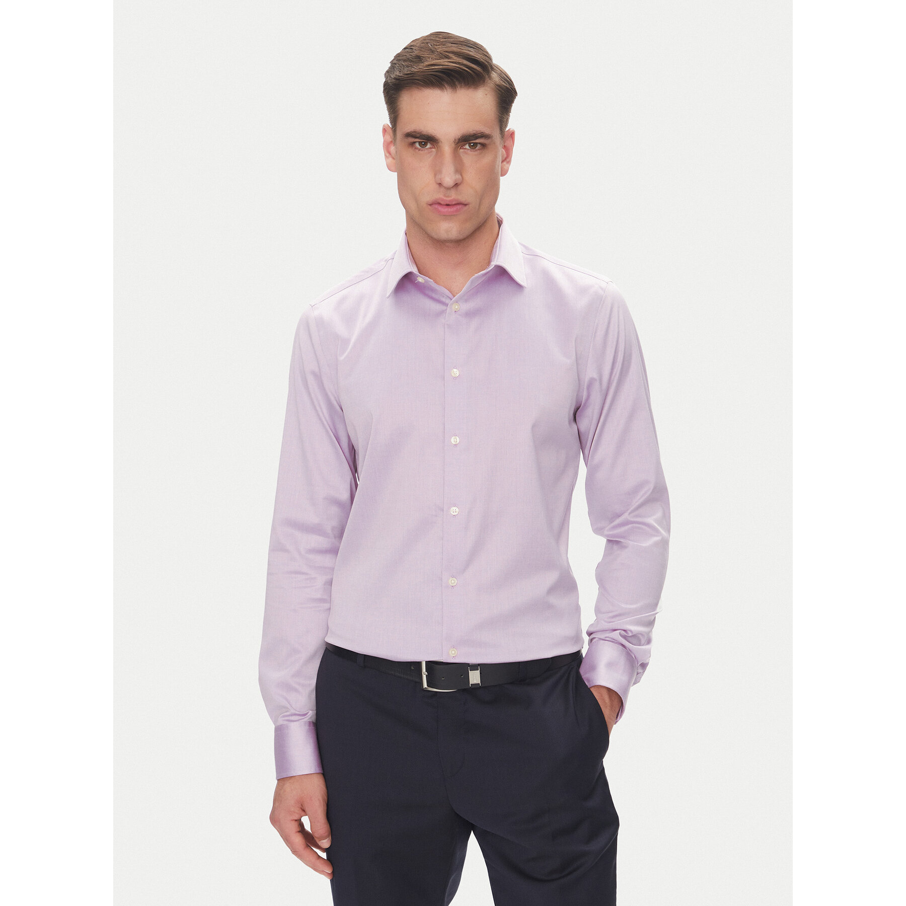 Calvin Klein Hemd LV019EU035 Rosa Slim Fit