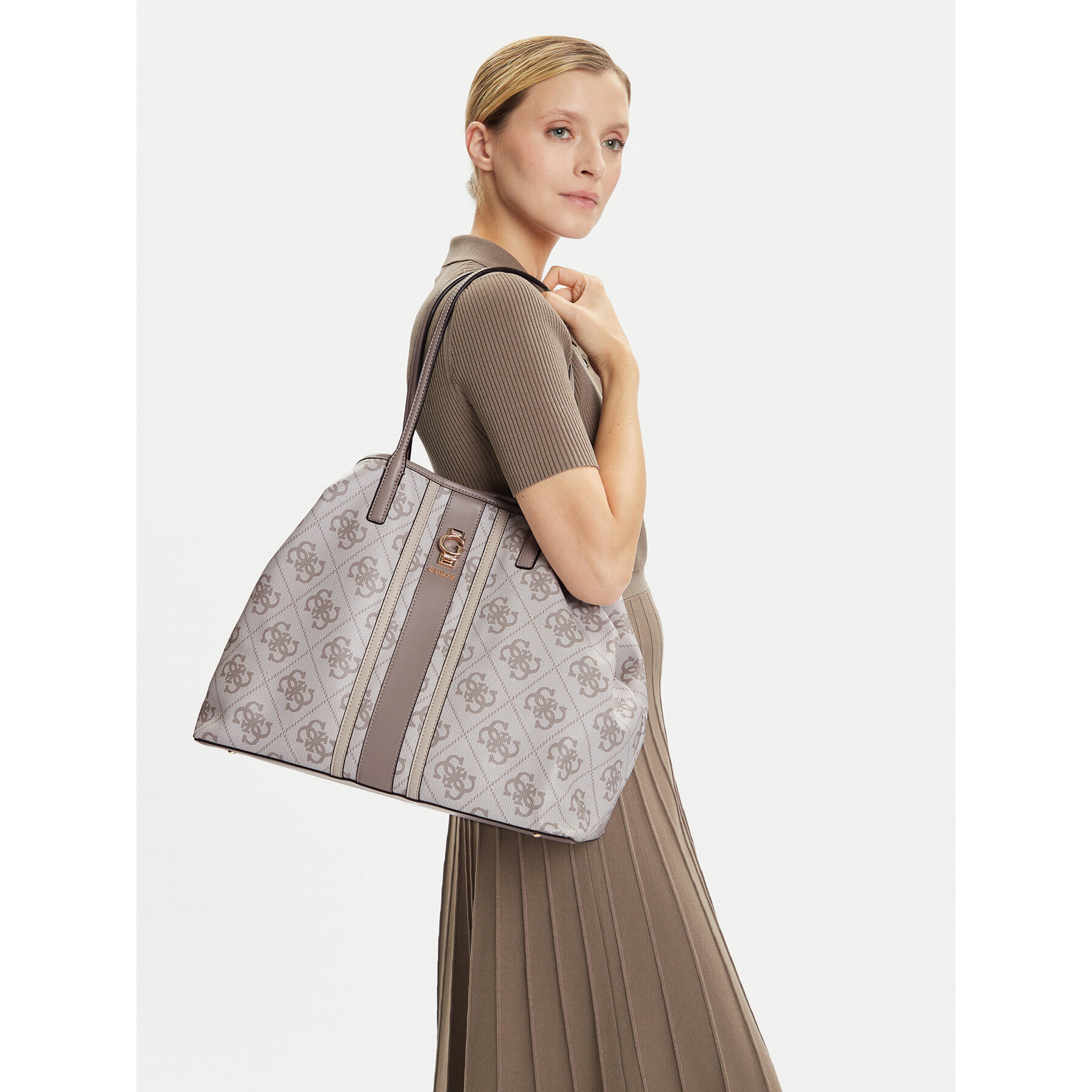 Τσάντα Guess Erenia HWSO78 38240 Μπεζ