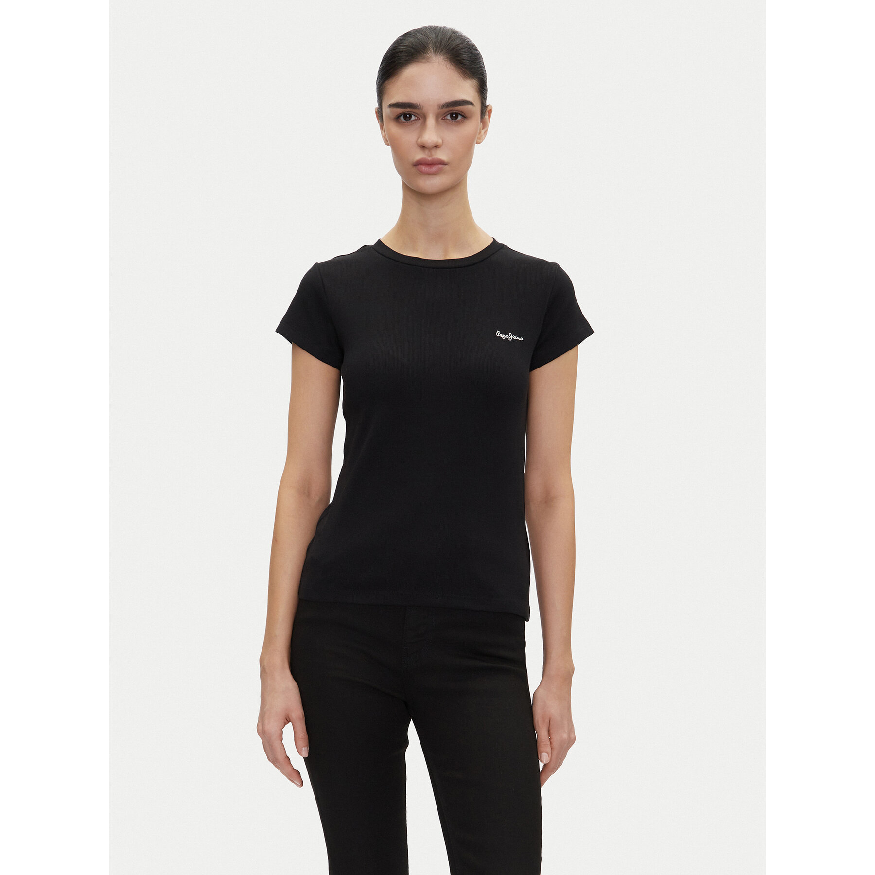 Pepe Jeans Póló PL506037 Fekete Regular Fit