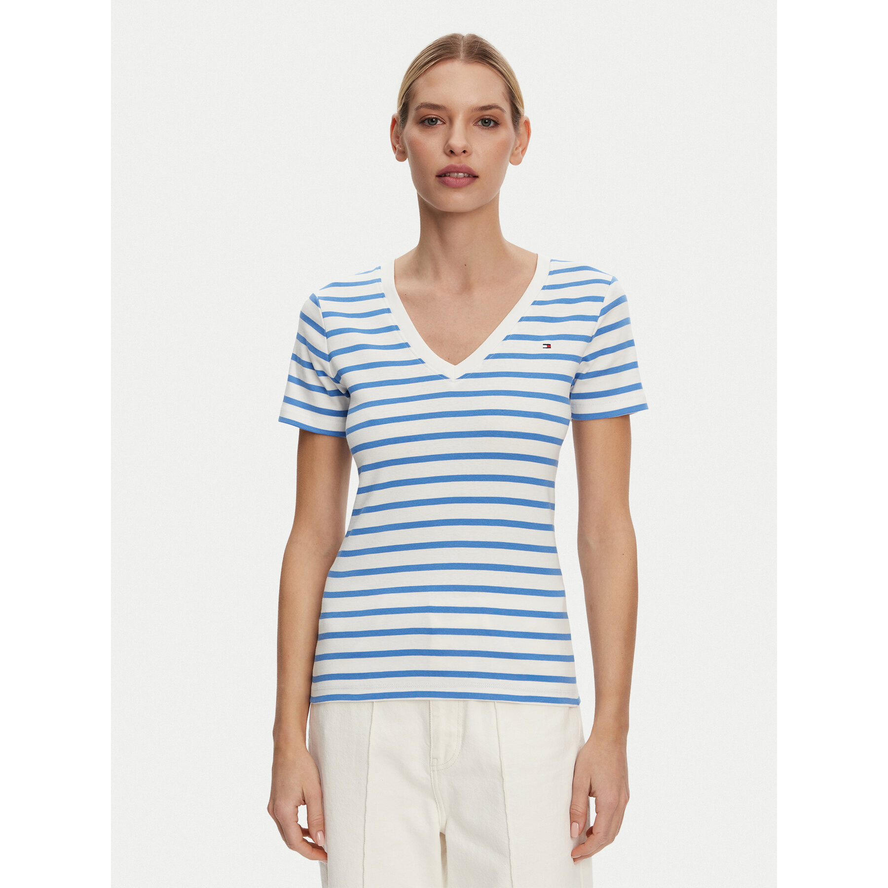 Tommy Hilfiger Póló New Cody WW0WW40584 Kék Slim Fit