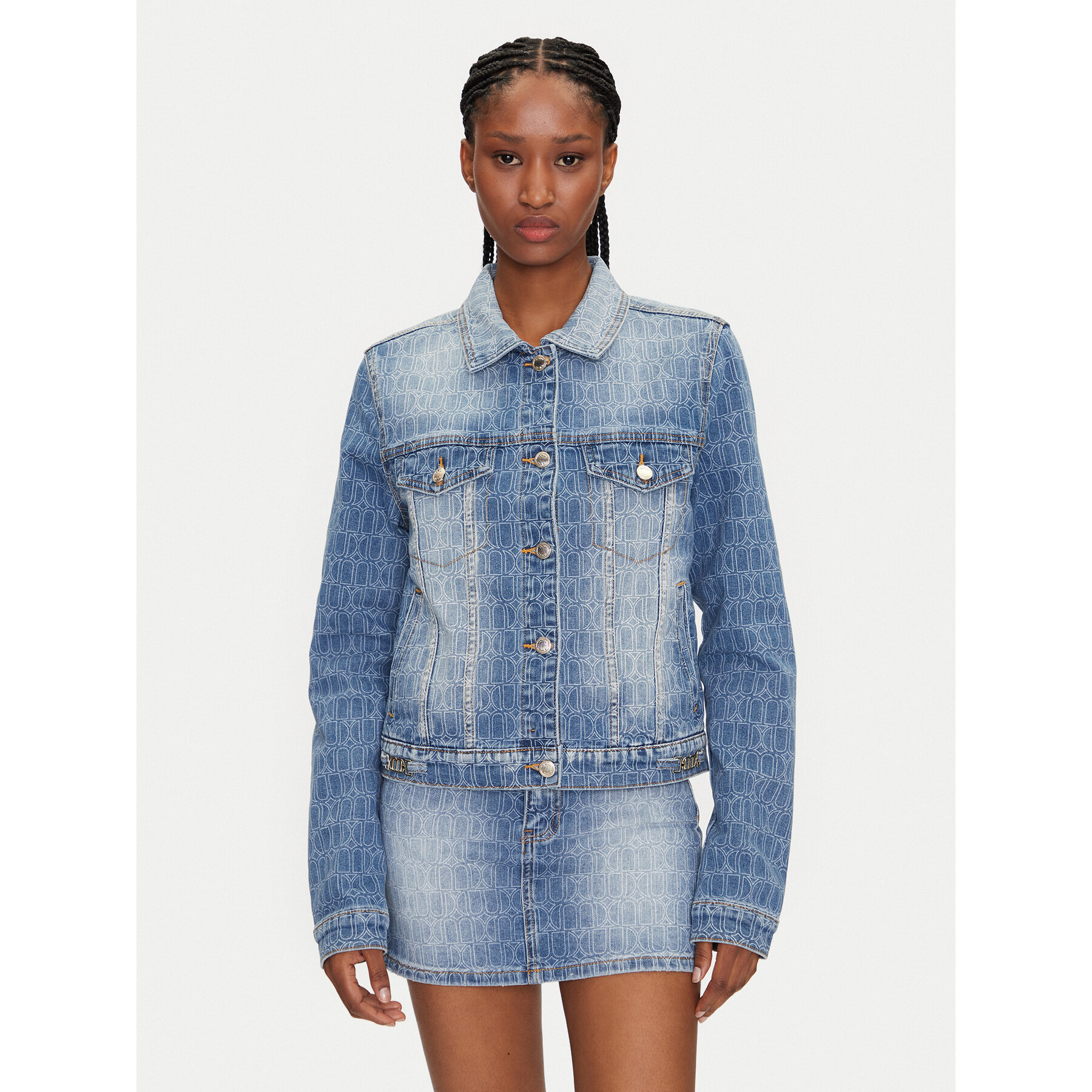 MET Jeansjacke M10 125GCB Blau Regular Fit