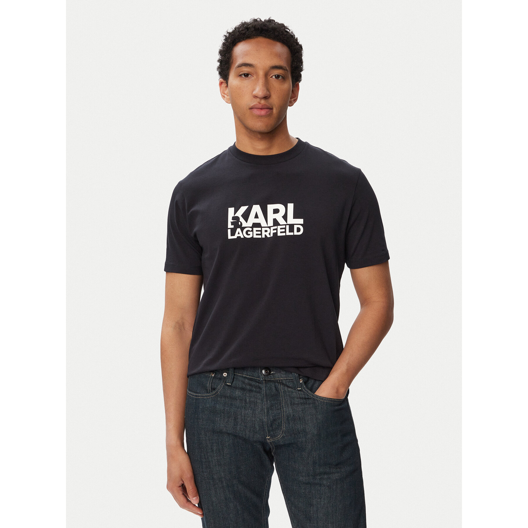 KARL LAGERFELD T-Shirt 755780 563235 Dunkelblau Regular Fit