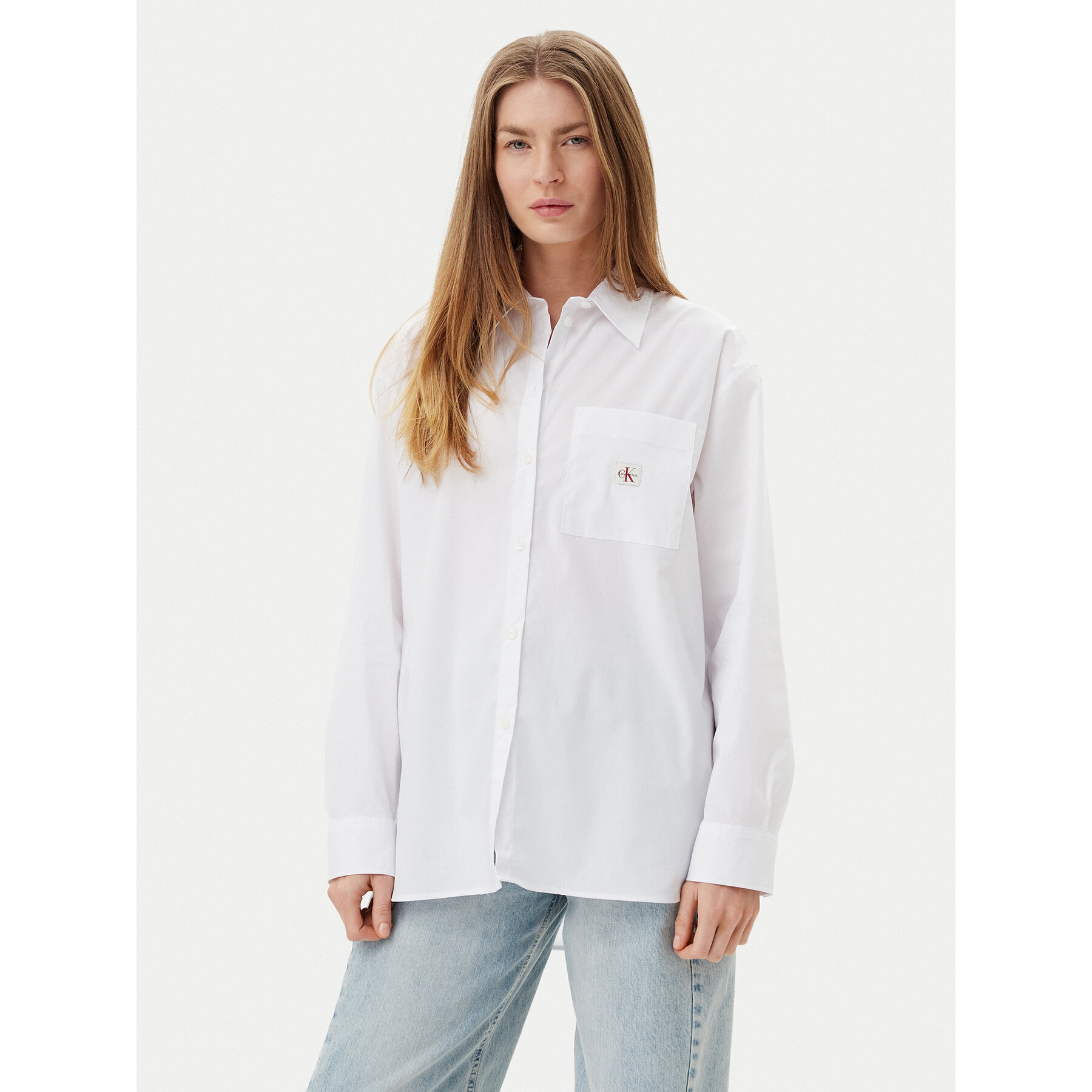 Calvin Klein Jeans Hemd LV047C143G Weiß Relaxed Fit