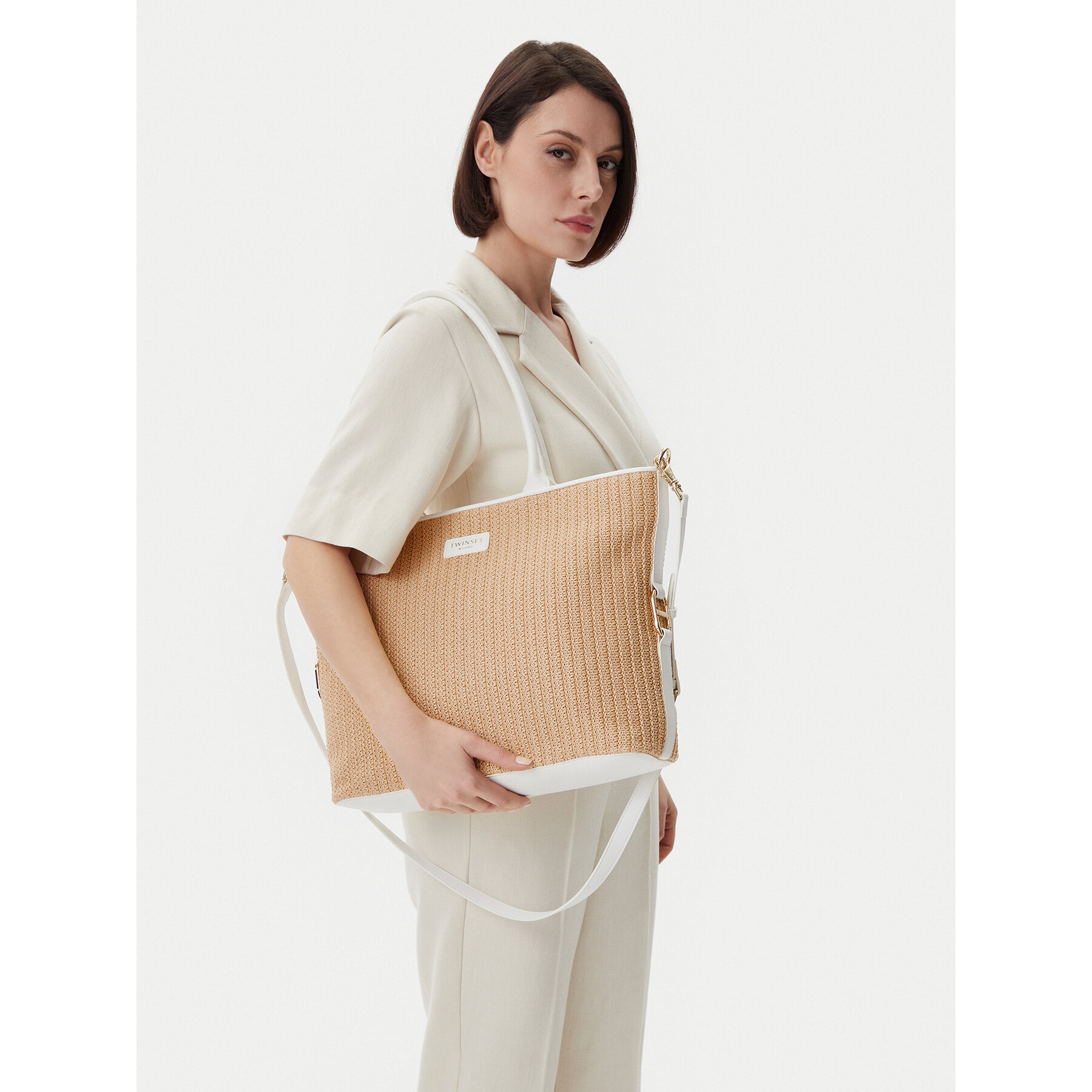 Damska Torebka TWINSET, Beżowy 251TB7382