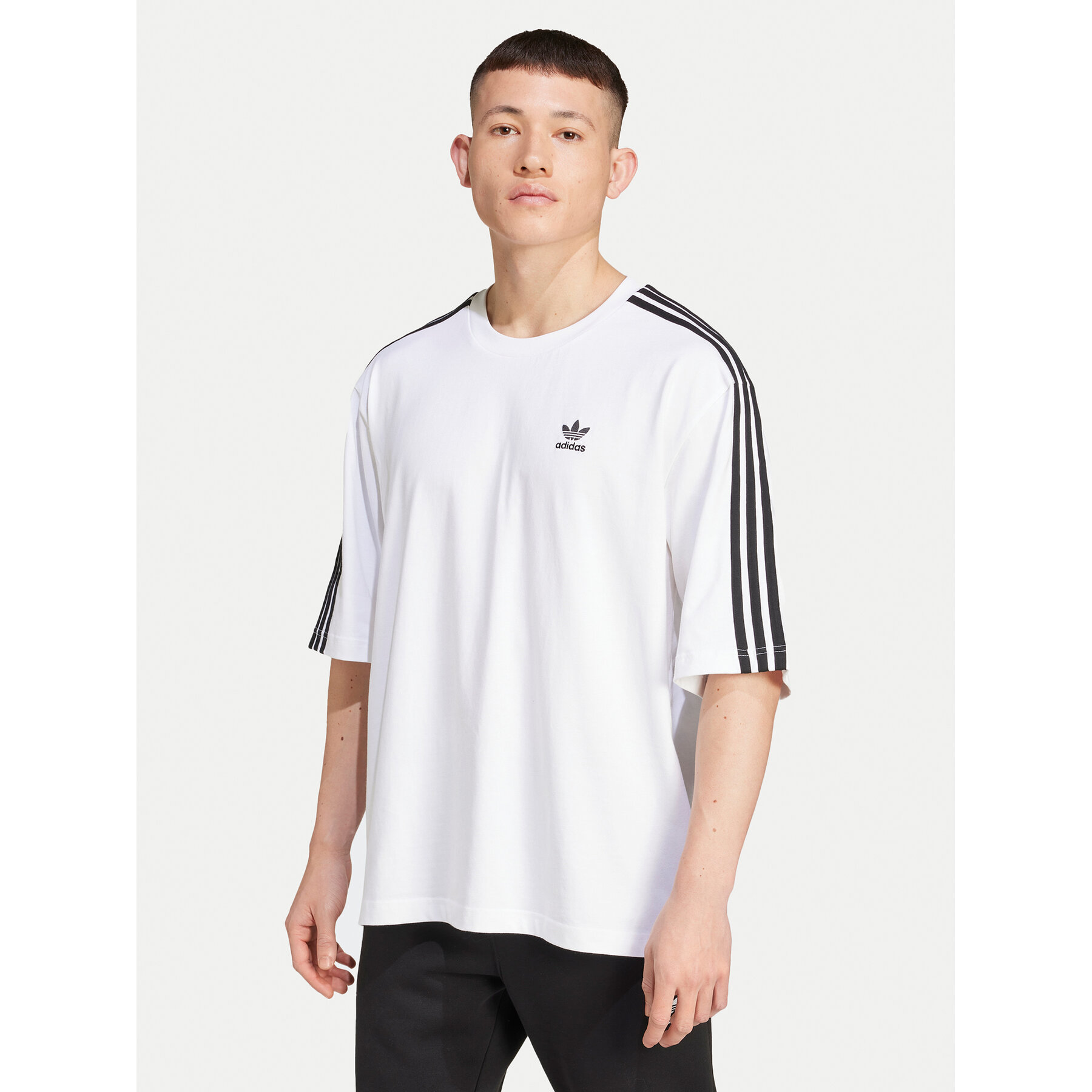 adidas T-Shirt adicolor IZ2474 Λευκό Oversize