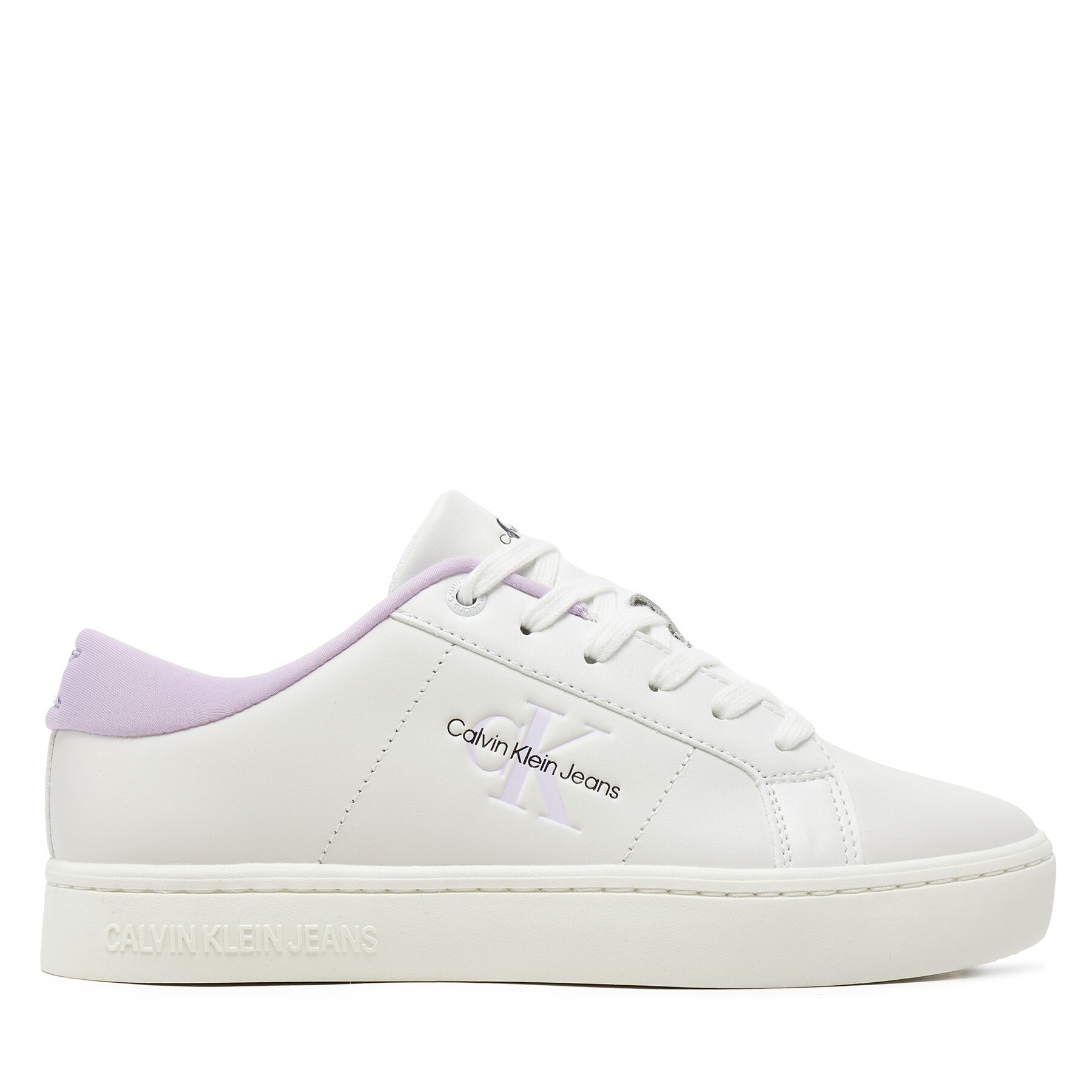 Sneakers Calvin Klein Jeans Classic Cupsole Lowlaceup Lth Wn YW0YW01444 Vit