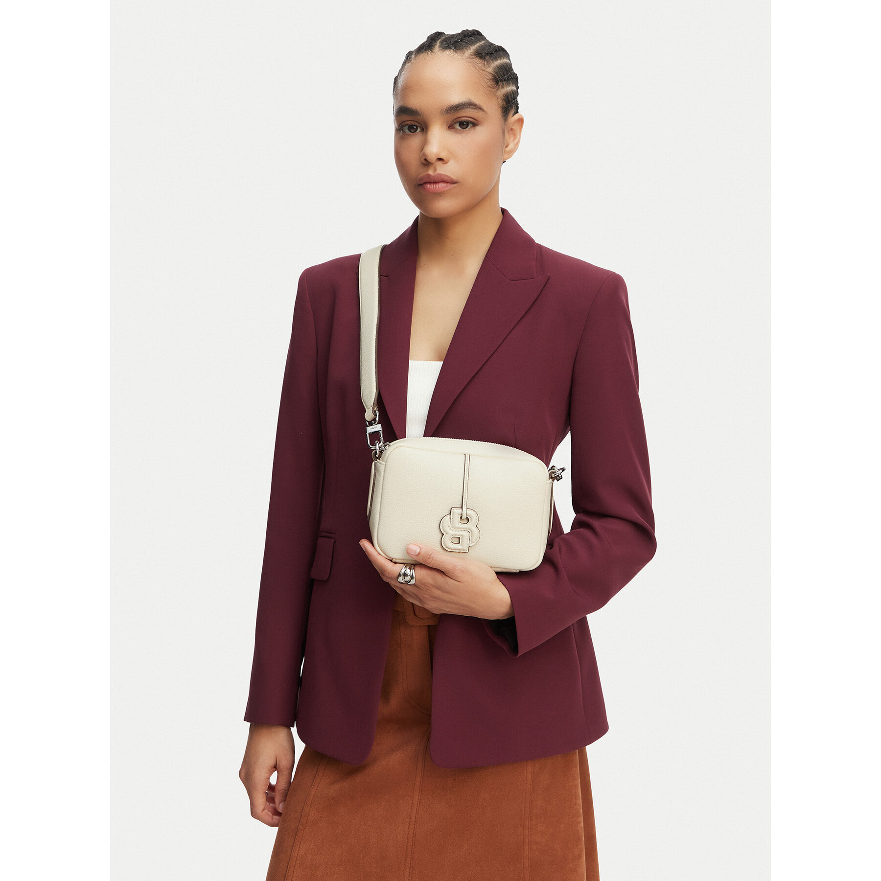 Geantă BOSS Anett BB 50563159 Crem