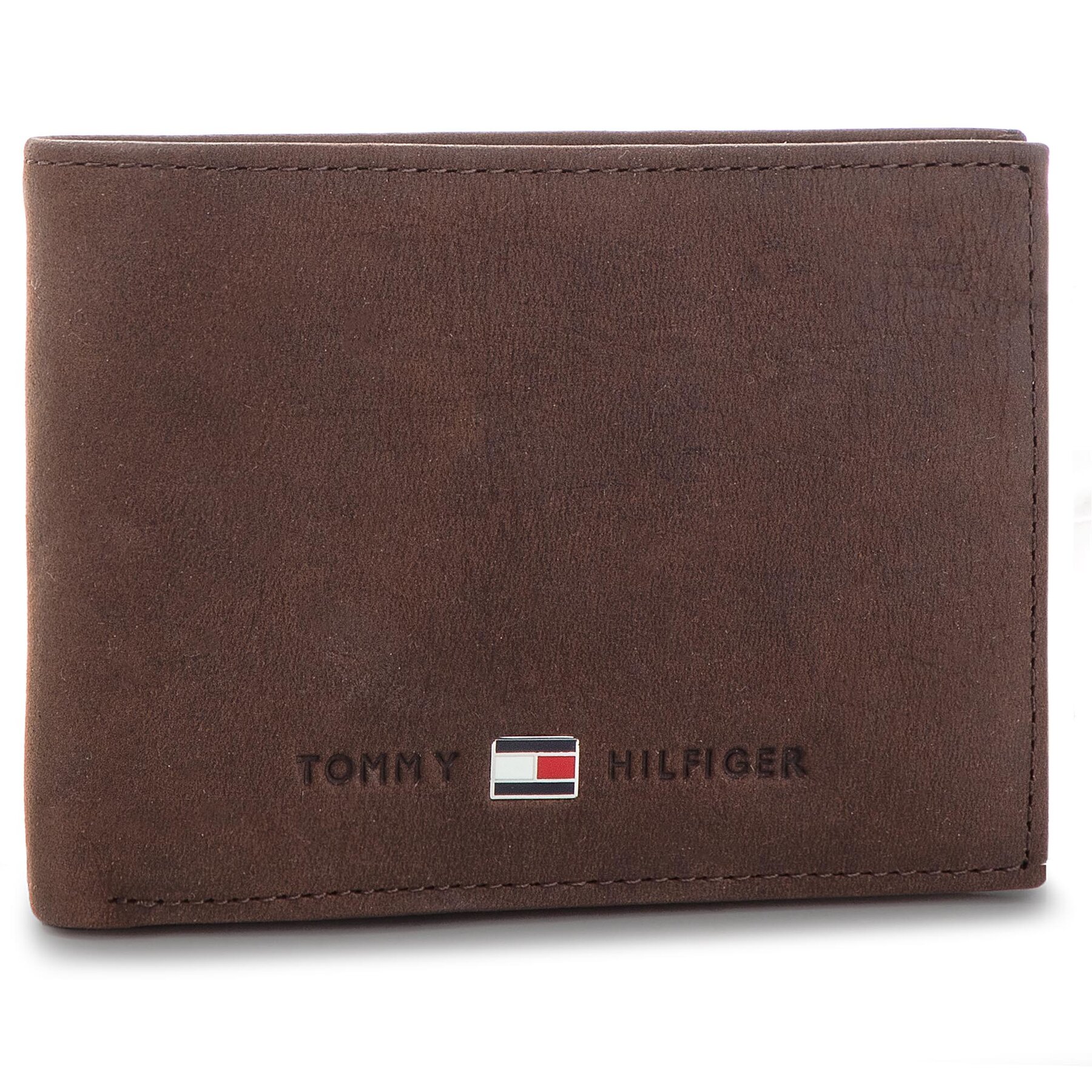 Portafoglio Tommy Hilfiger Johnson Mini CC Flap AM0AM00662 Marrone