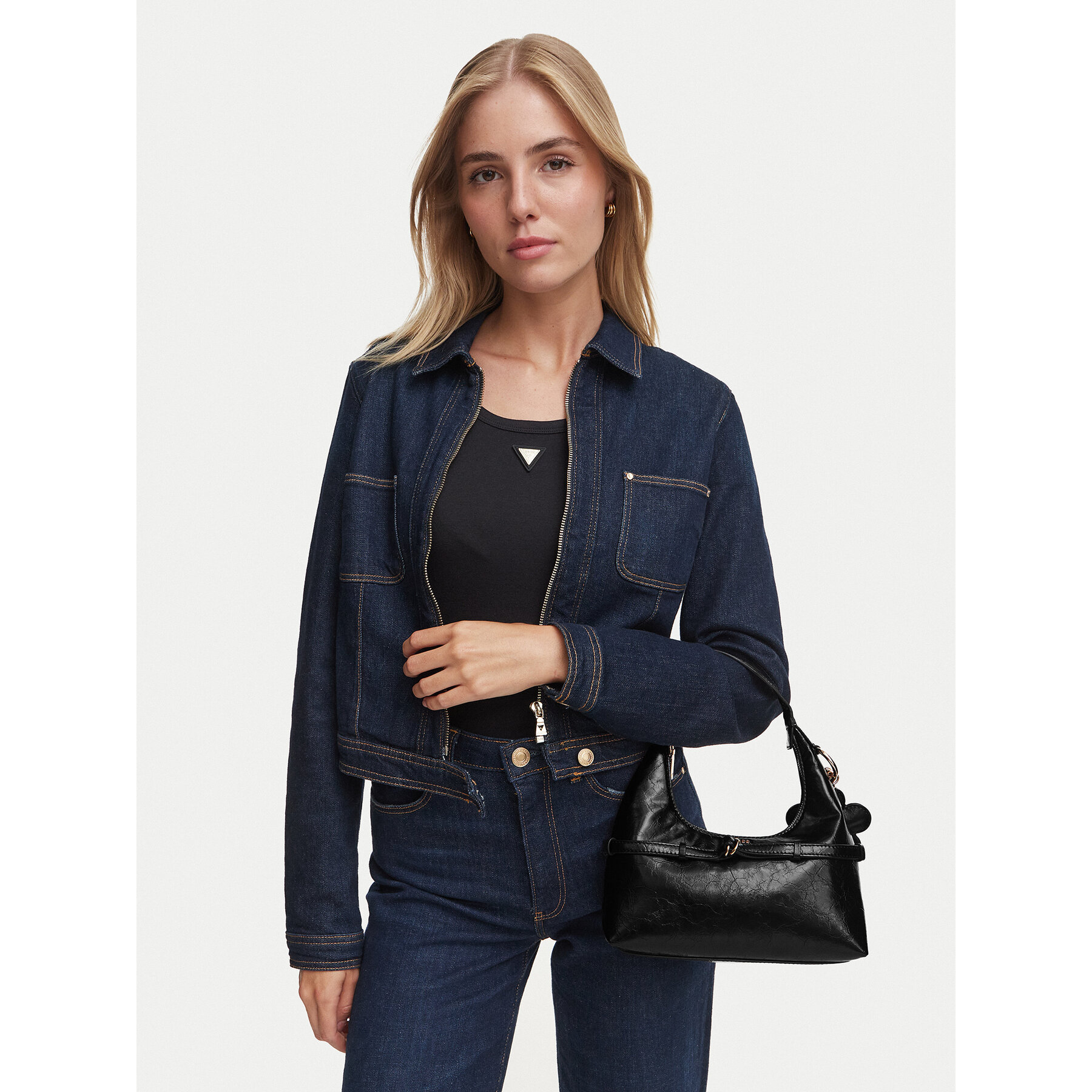 Geantă Guess Taylor Mini HWTG23 25770 Negru