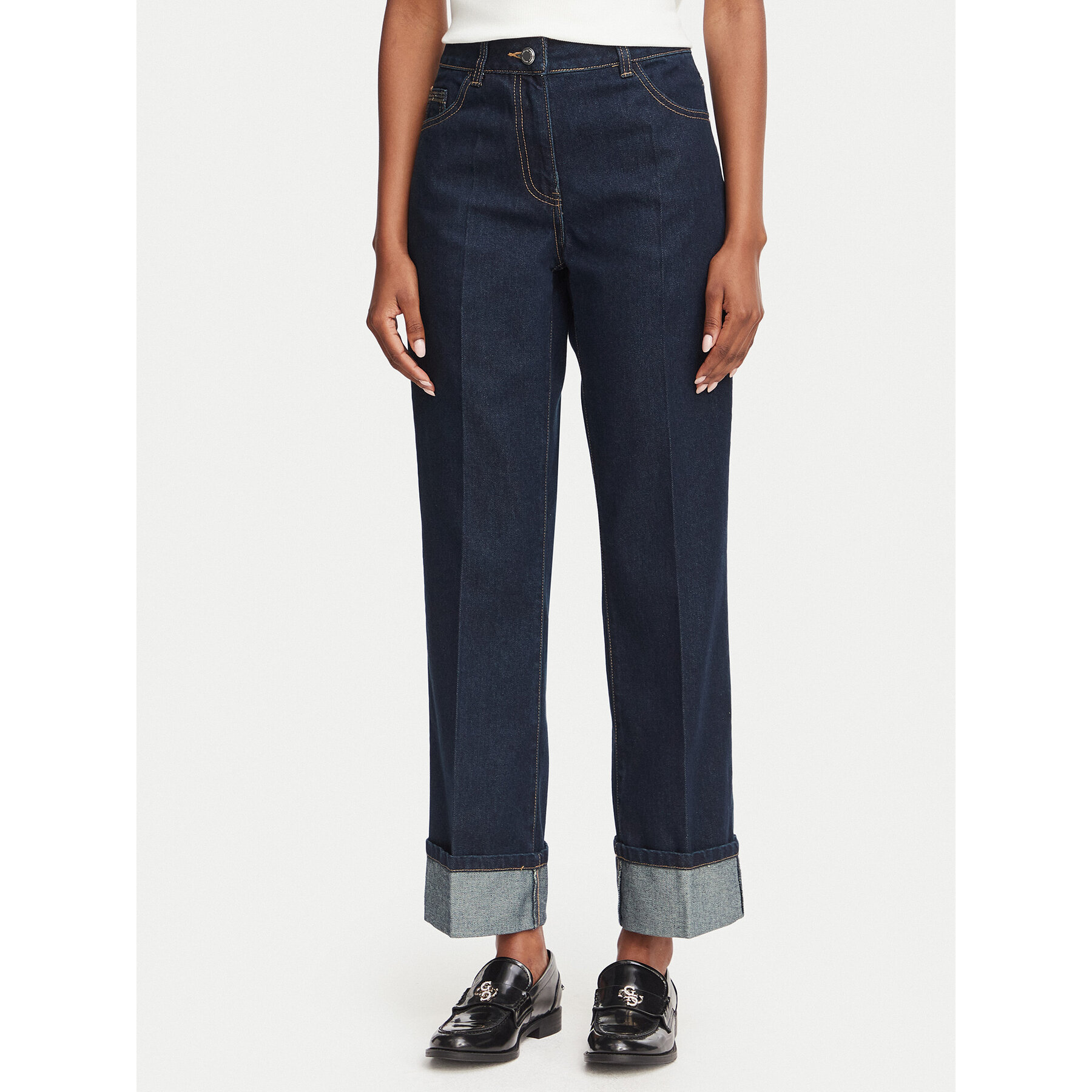 Morgan Jeans 252-PREVER Dunkelblau Straight Fit