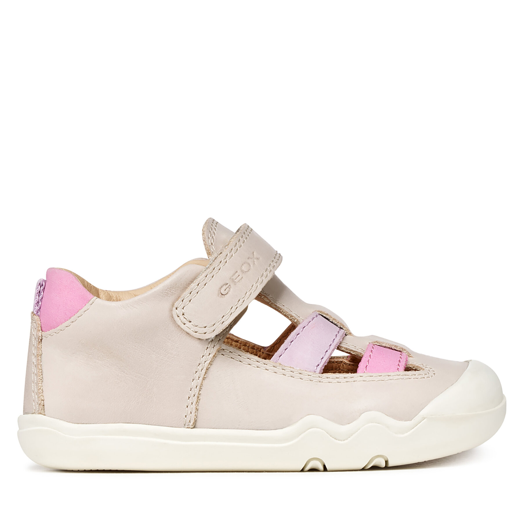 Szandál Geox B Steppieup Girl B5563A 000CL C0175 Ekru