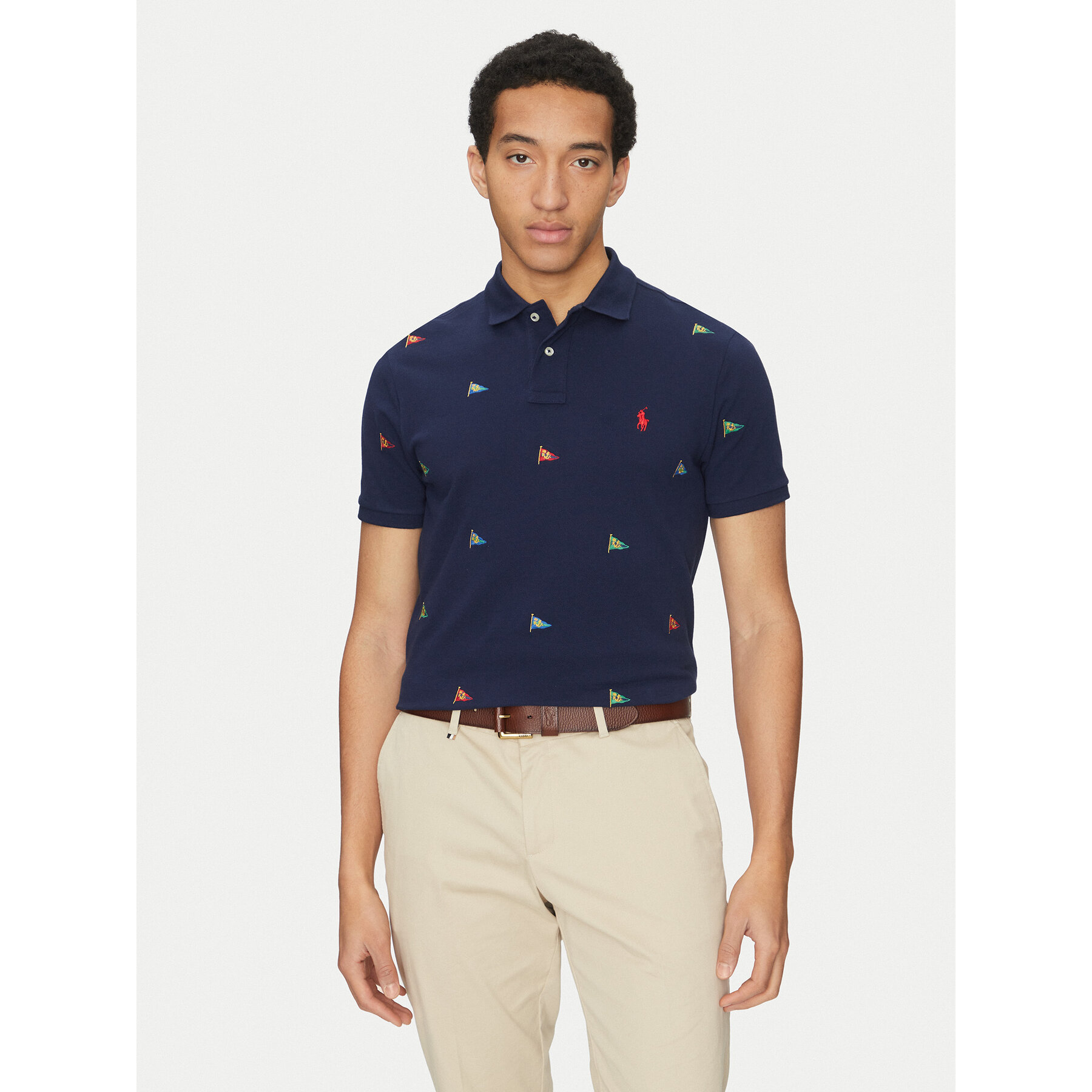 Polo Ralph Lauren Pólóing 710964722001 Sötétkék Custom Fit