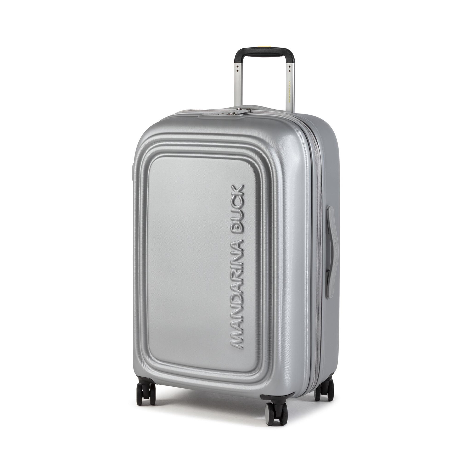 Střední Tvrdý Kufr Mandarina Duck Logoduck + P10szv32466 Silver Stříbrná Size 00