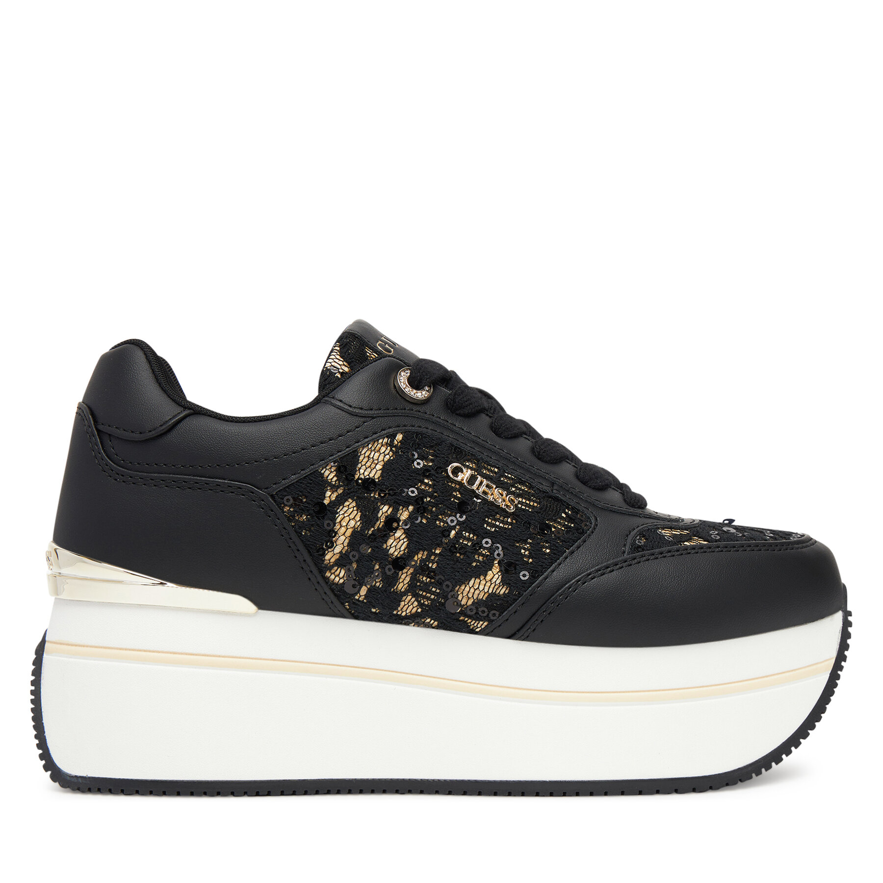 Dámske Sneakersy Guess, Rozmer: 35, Čierna, FLTCM8 ELE12