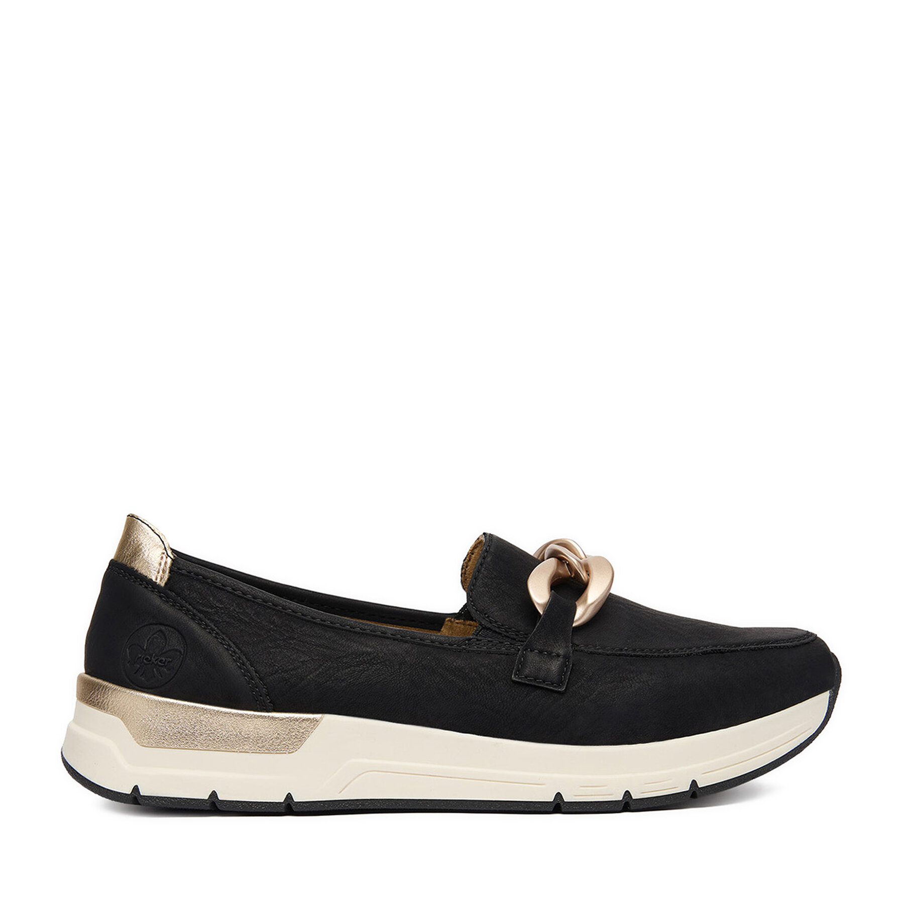 Poltopánky Rieker 58944-00 Čierna