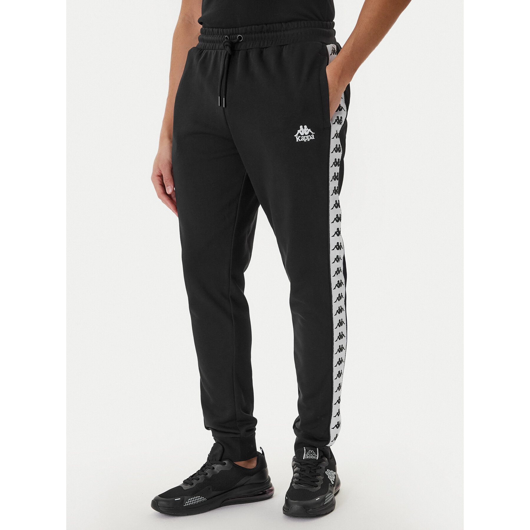 Kappa Donji dio trenerke Banda Alanz 3 321Y8FW Crna Comfort Fit