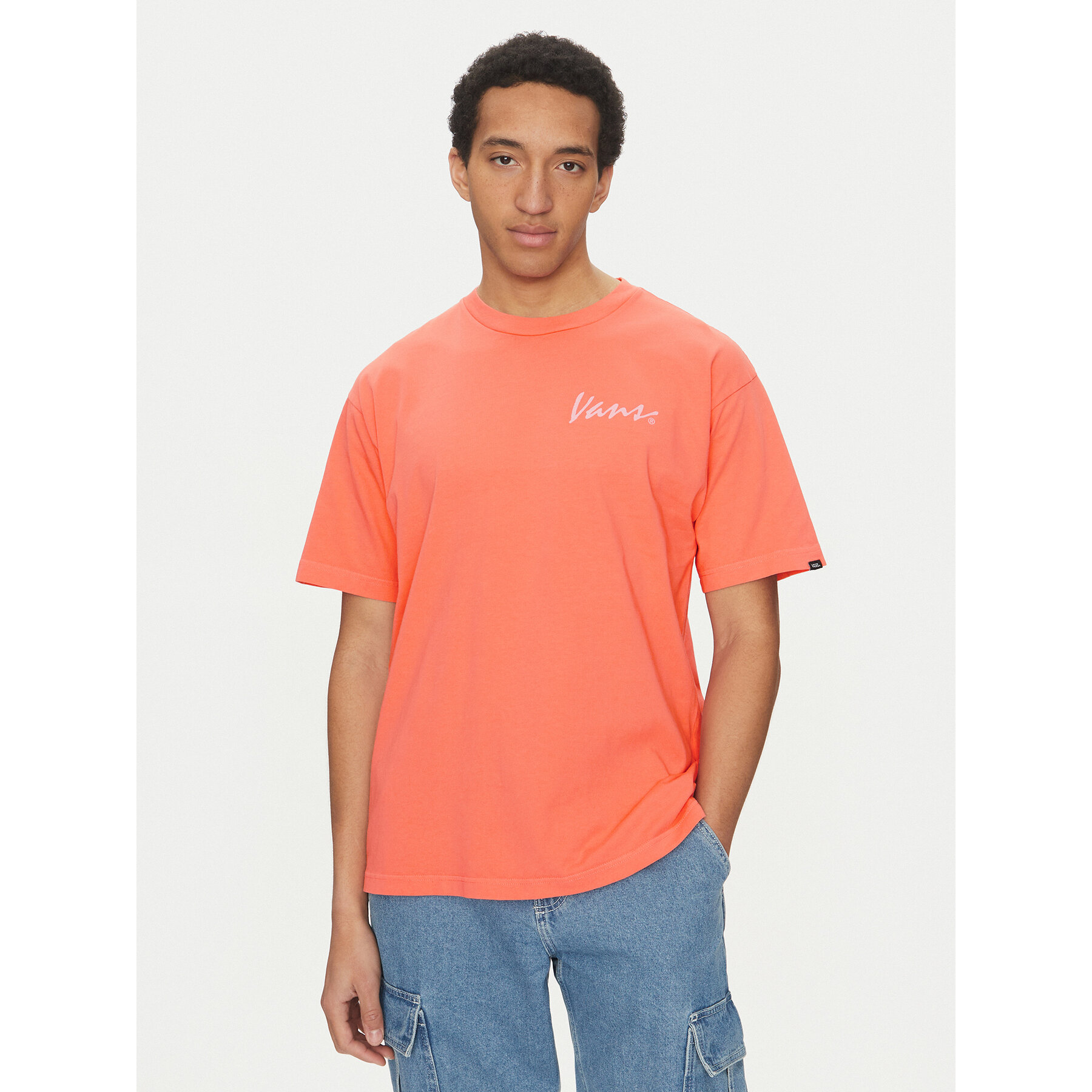 Vans T-shirt 66 Baked VN000NTS Rosa Loose Fit