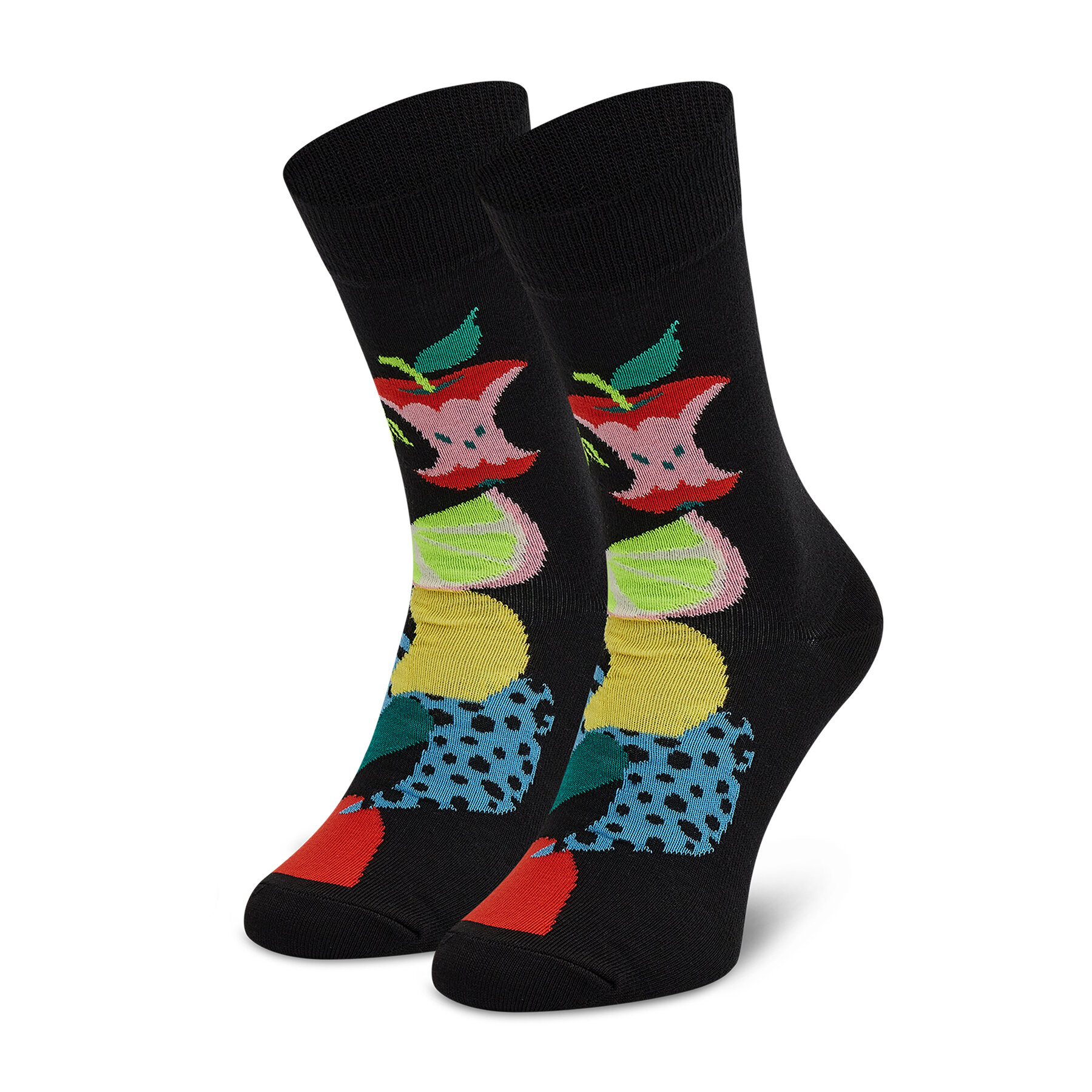 Chaussettes hautes unisex Happy Socks FRU01-9300 Noir