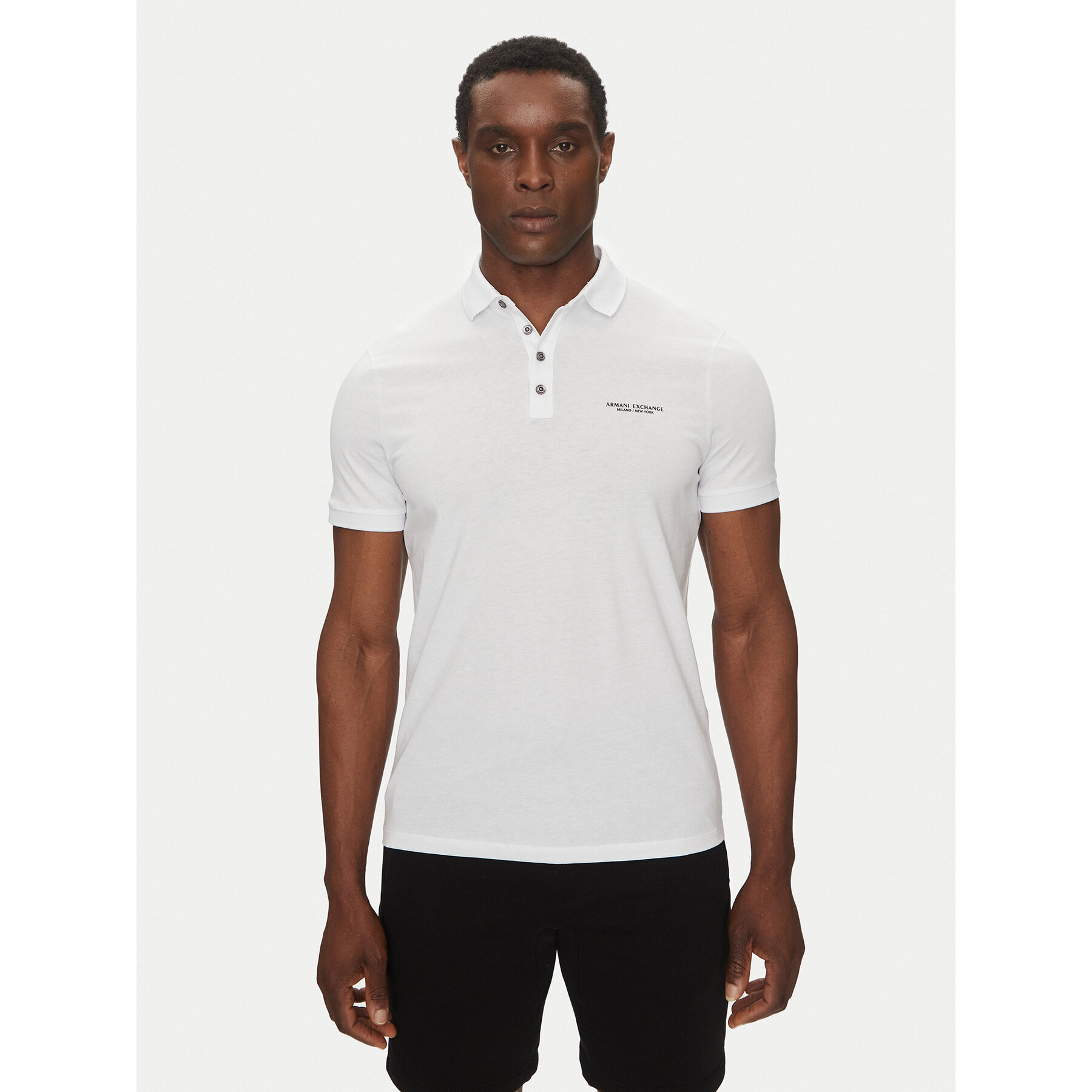 Armani Exchange Polo 8NZF80 Z8H4Z 1100 Λευκό Regular Fit