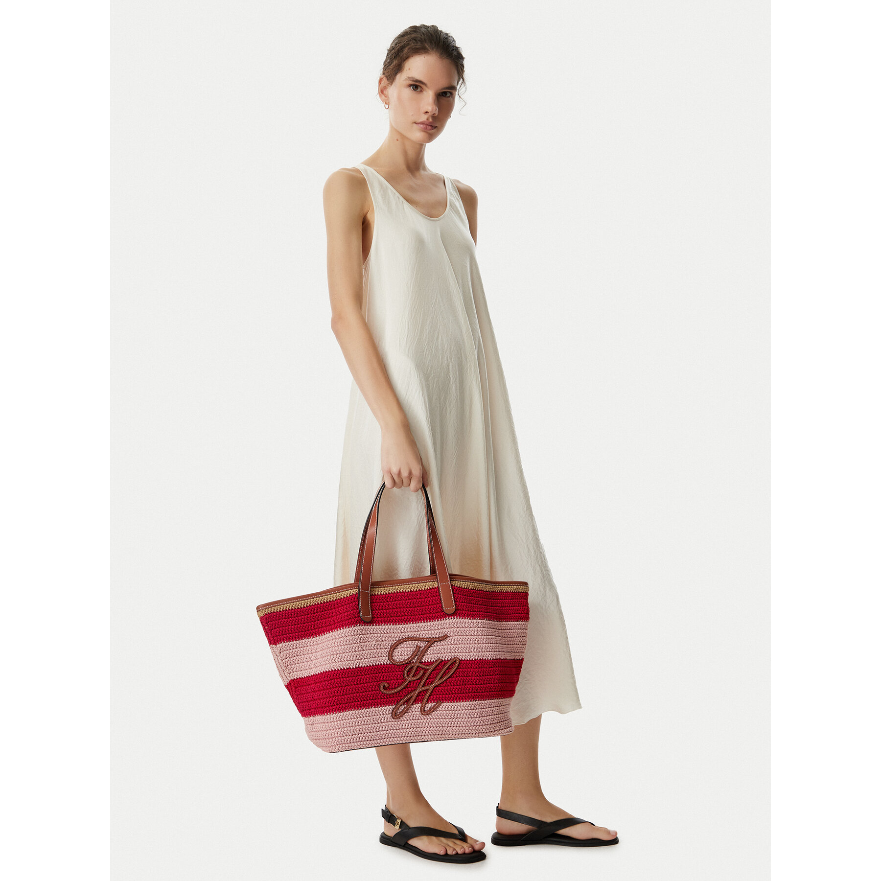 Дамска чанта Tommy Hilfiger Th Nautical Tote Crochet Str AW0AW18816 Цветен