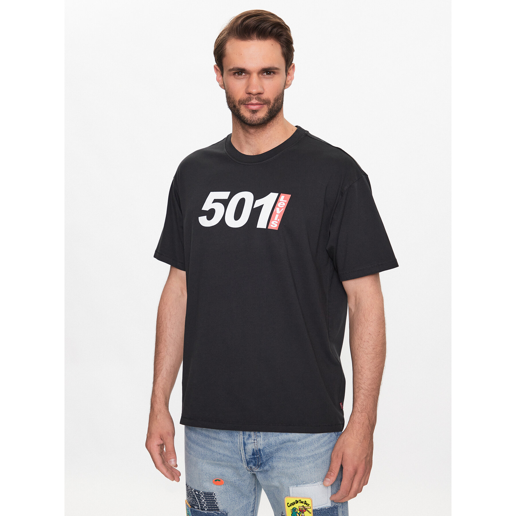 Levi's Póló Graphic 501 87373-0082 Fekete Vintage Fit