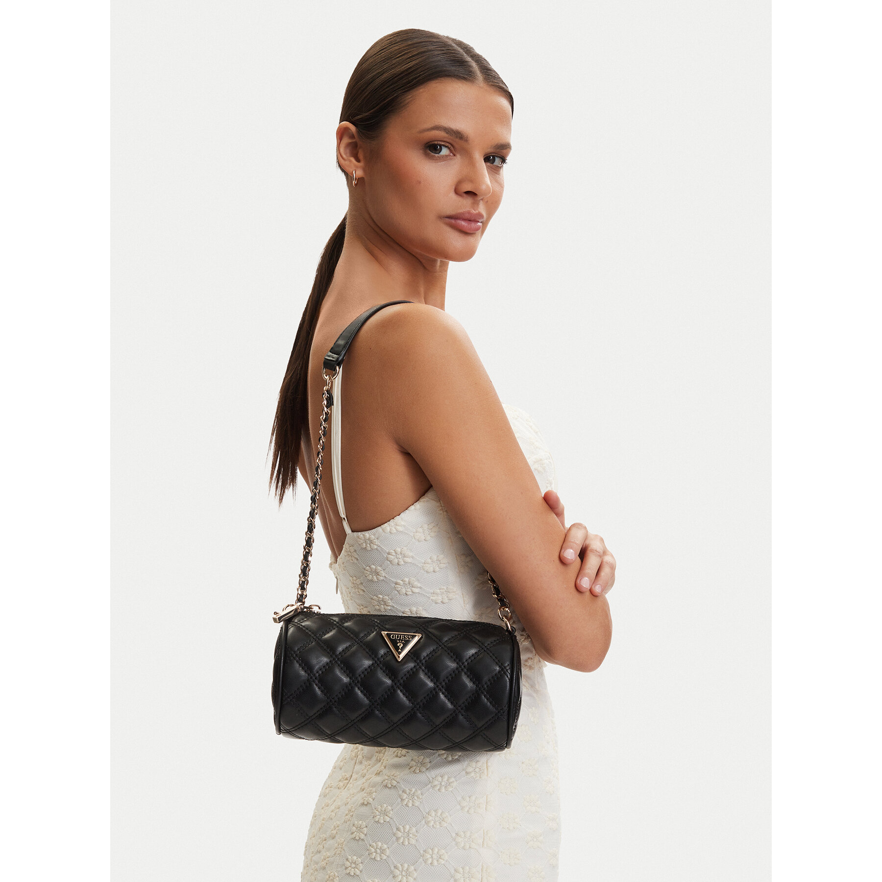 Geantă Guess Giully II Mini HWQG96 73720 Negru