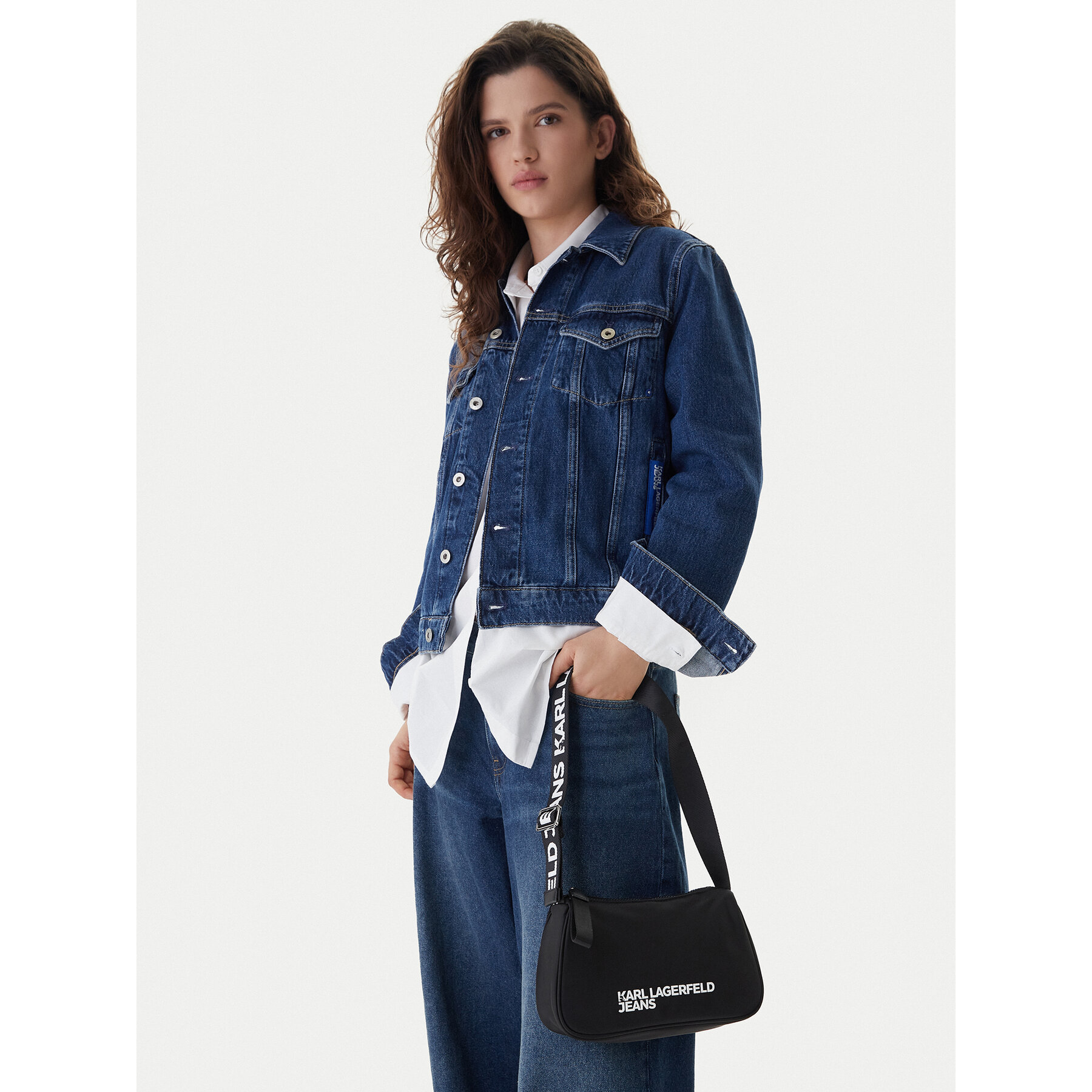 Дамска чанта Karl Lagerfeld Jeans A3W30350 Черен
