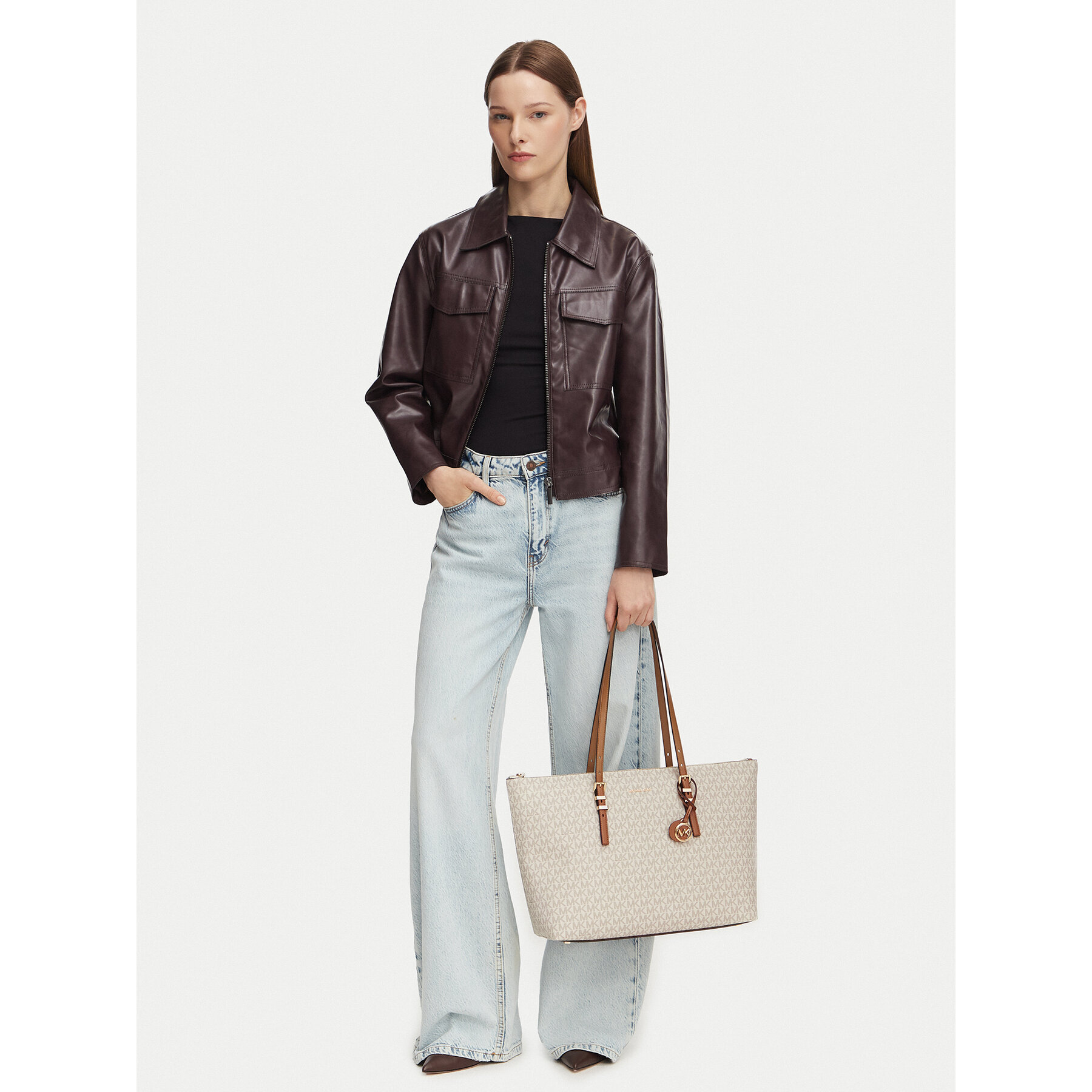 Torbica MICHAEL Michael Kors 30T6GQNT9B Krem