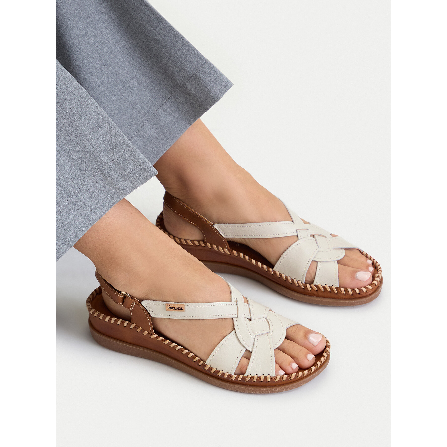 Sandale Pikolinos Cadaques W8K-1839C2 Bijela