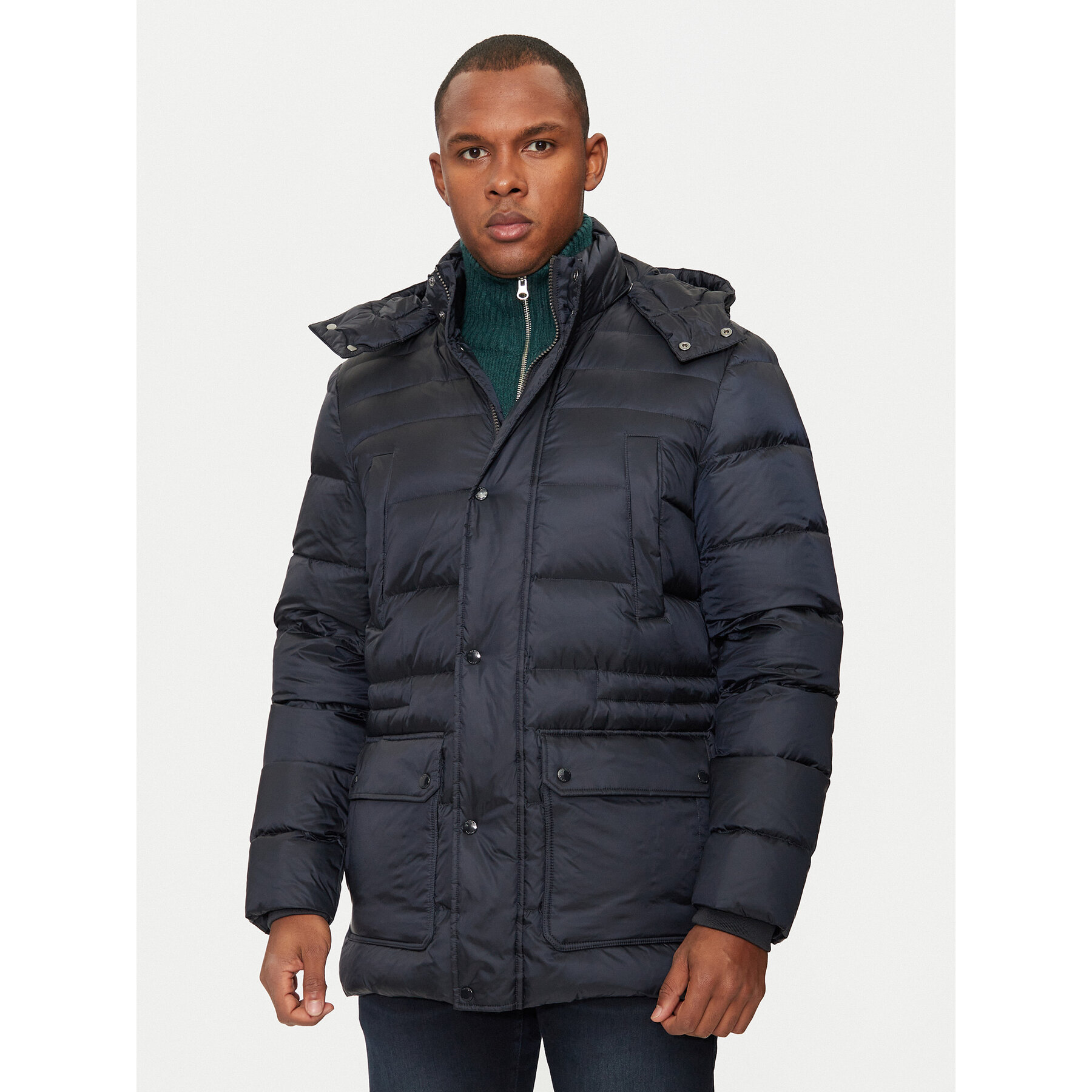 Geox Daunenjacke Norwolk M4626A T3146 F1624 Dunkelblau Regular Fit